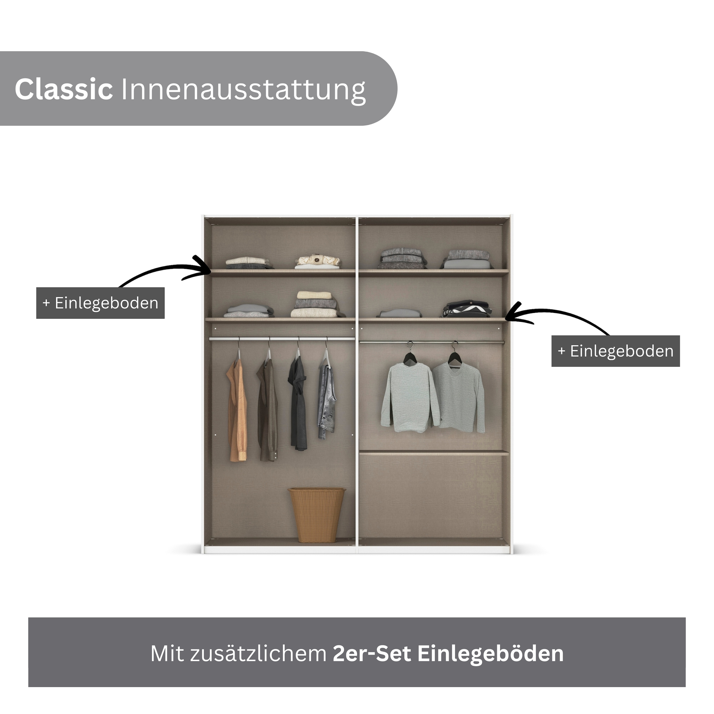 rauch Jugendzimmer-Set »Marlene«, (Set, 4 tlg., in 3 verschiedenen Ausstattungen BASIC/CLASSIC/PREMIUM), erhältlich in verschiedenen Bett- und Schrank-Breiten MADE IN GERMANY