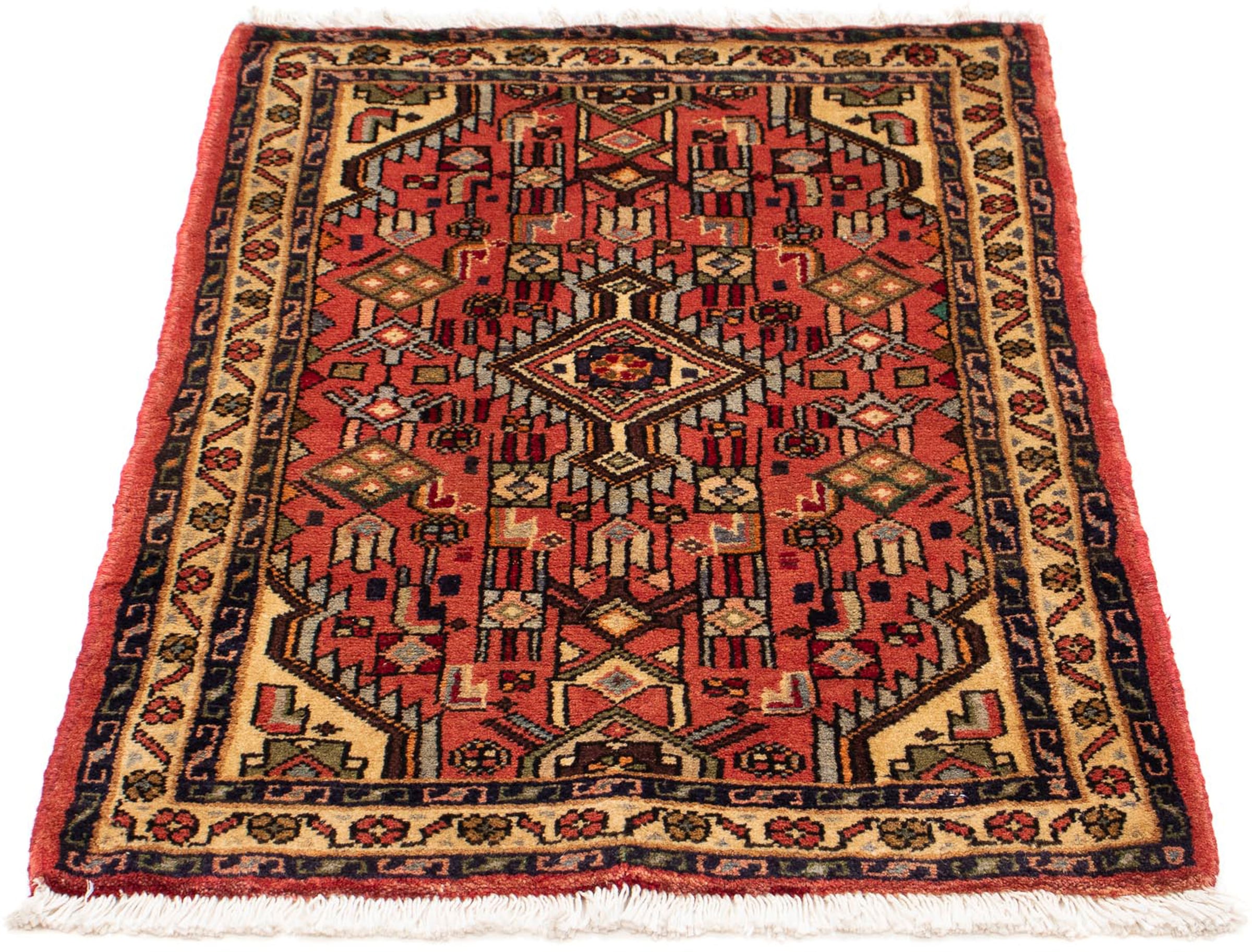 Orientteppich »Perser - Nomadic - 90 x 61 cm - hellrot«, rechteckig, 10 mm Höhe,...