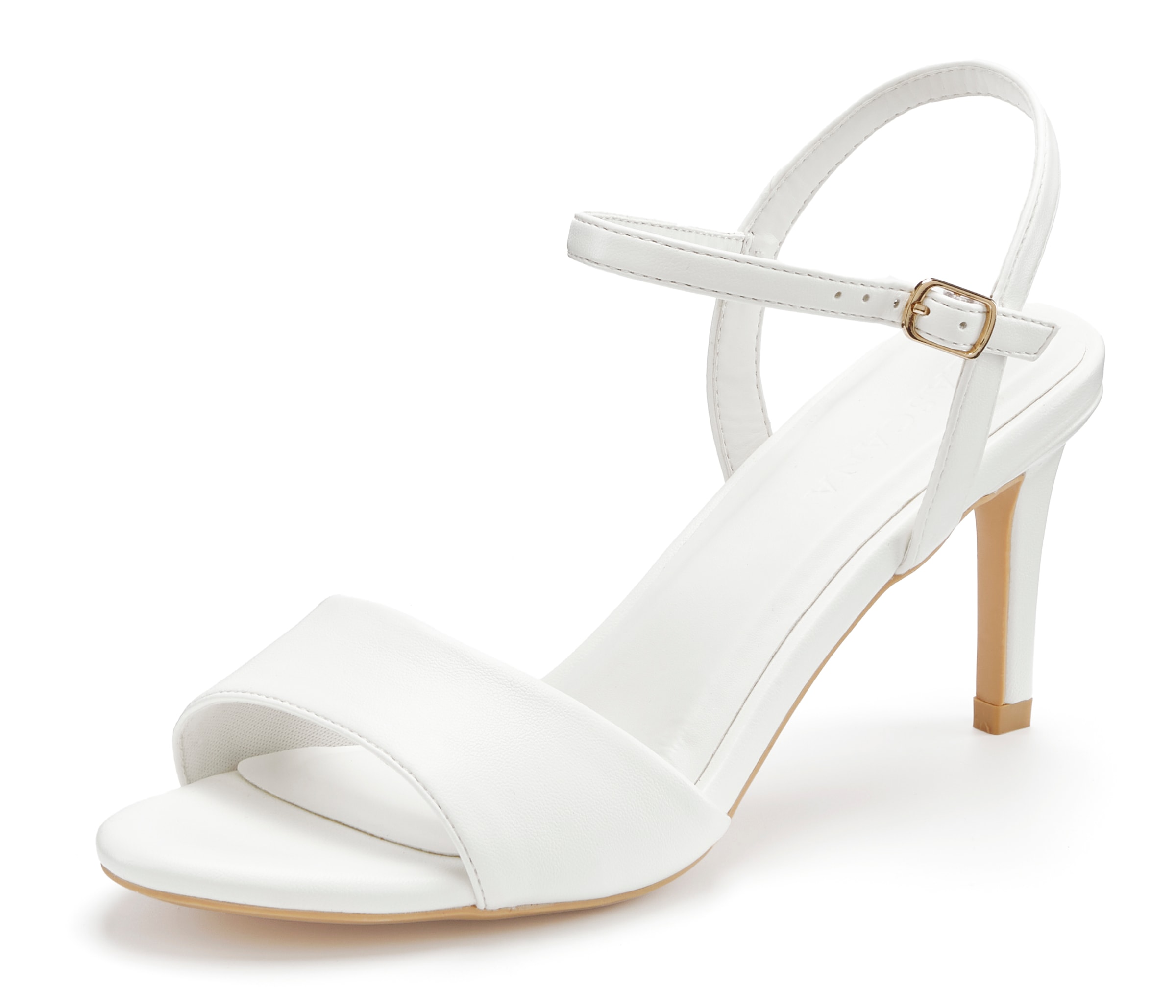 LASCANA High-Heel-Sandalette »Sommerschuh«  Riemchensandalette, klassisch elegantes Design VEGAN