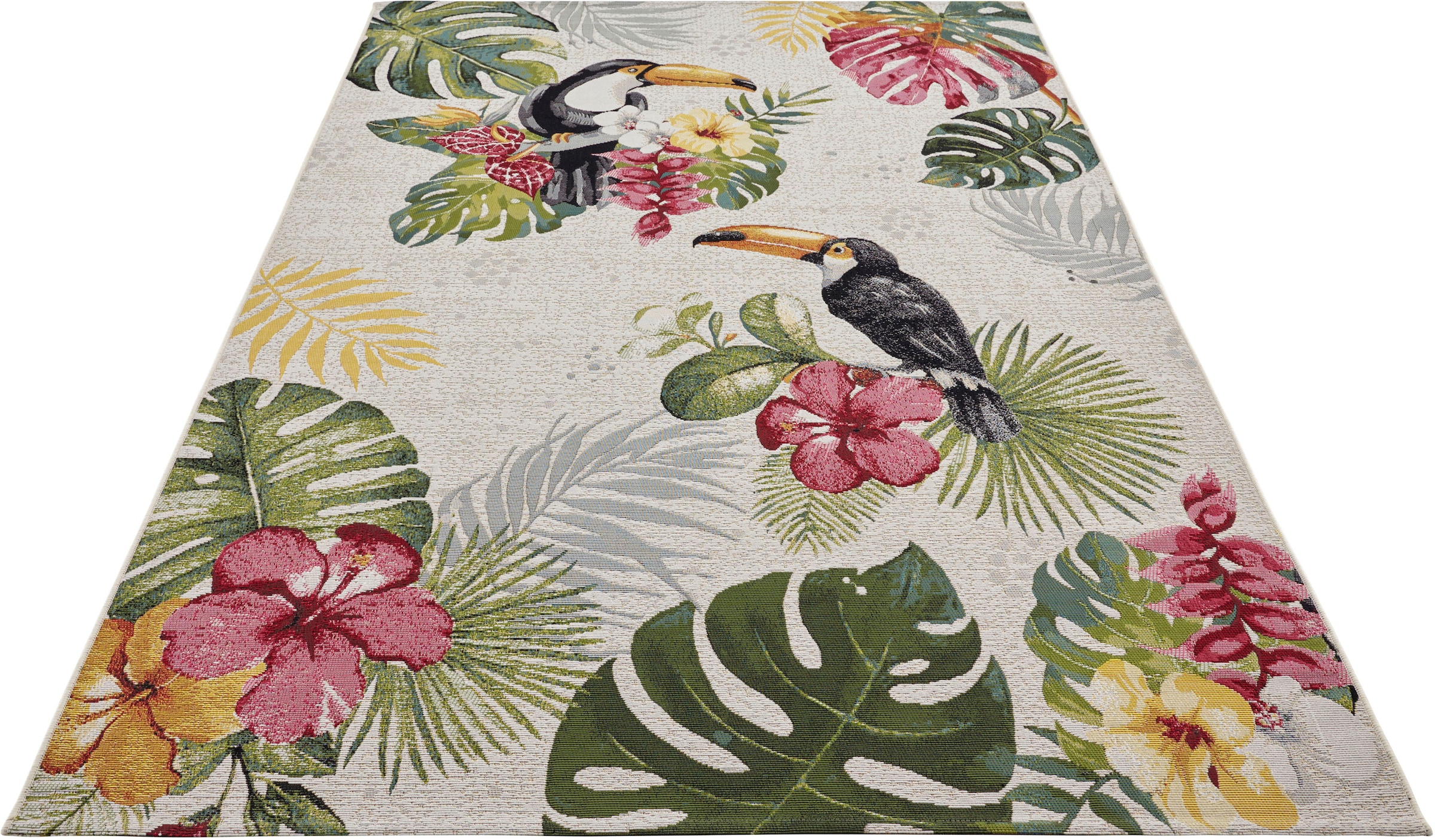 HANSE Home Outdoorteppich »Tropical Dream«, rechteckig, 3 mm Höhe, In-& Outdoor, Teppich, Wetterfest, Balkon, Garten, Wohnzimmer, Floral