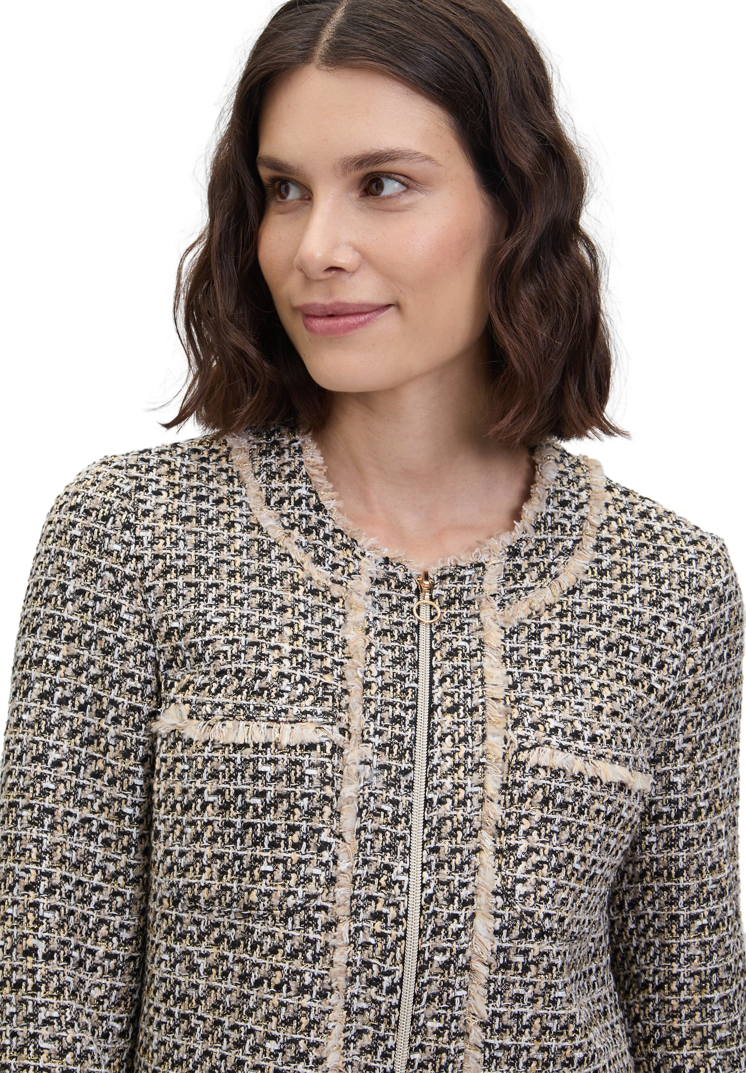 Betty Barclay Jackenblazer »Blazer-Jacke mit Fransen«