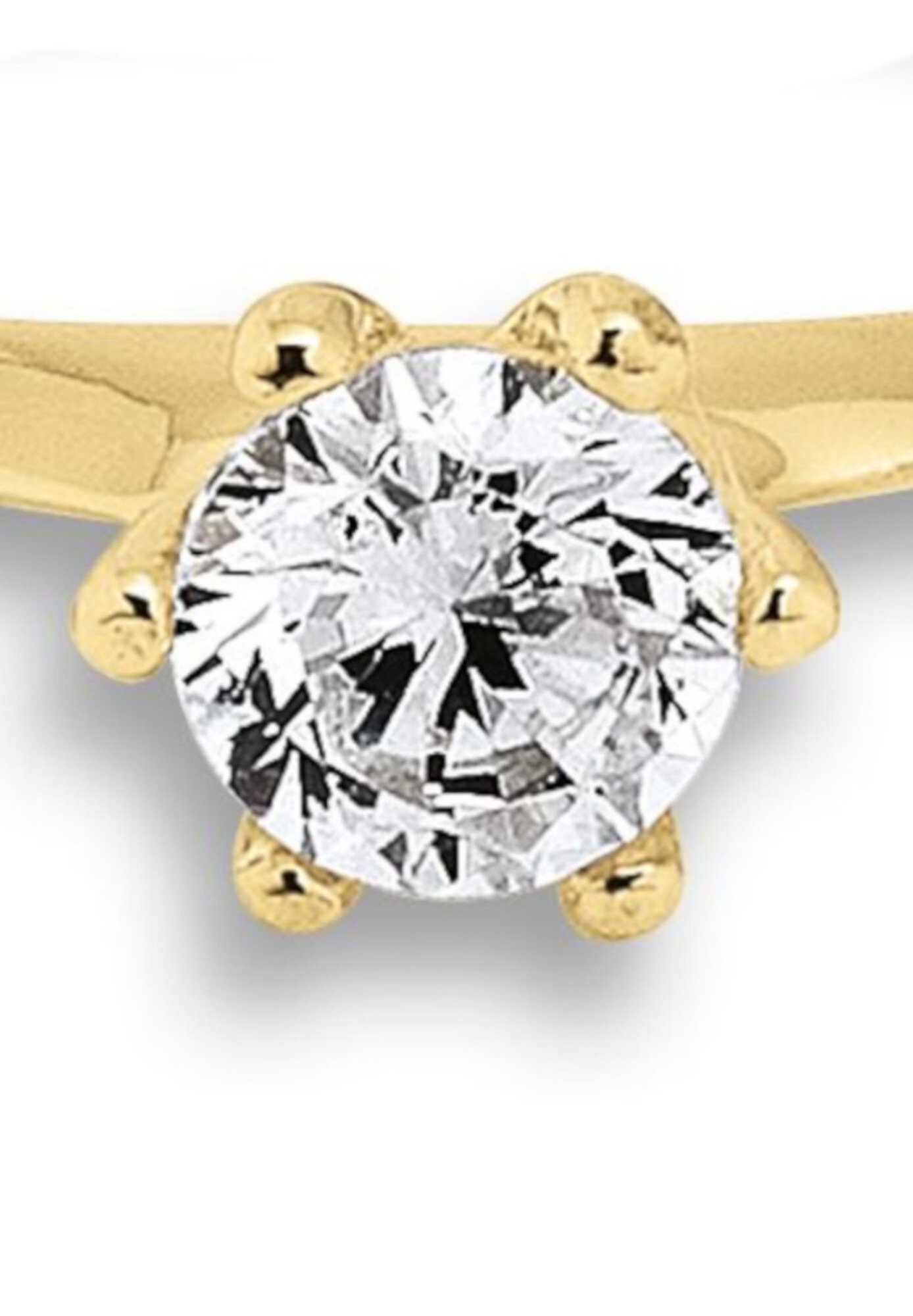 ONE ELEMENT Goldring »Zirkonia Ring aus 333 Gelbgold«