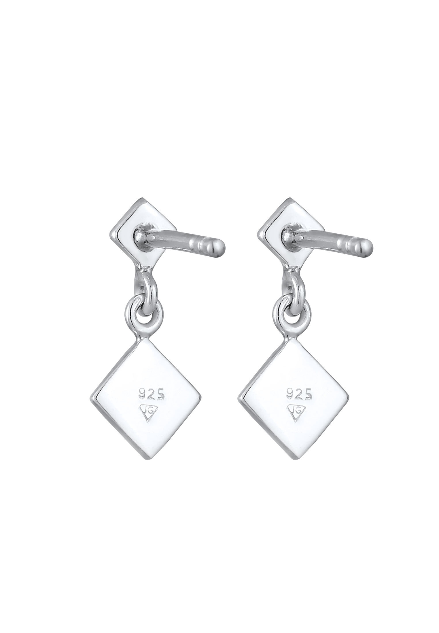 Elli Paar Ohrhänger »Ohrringe Viereck Geo Trend Minimal Filigran 925 Silber«