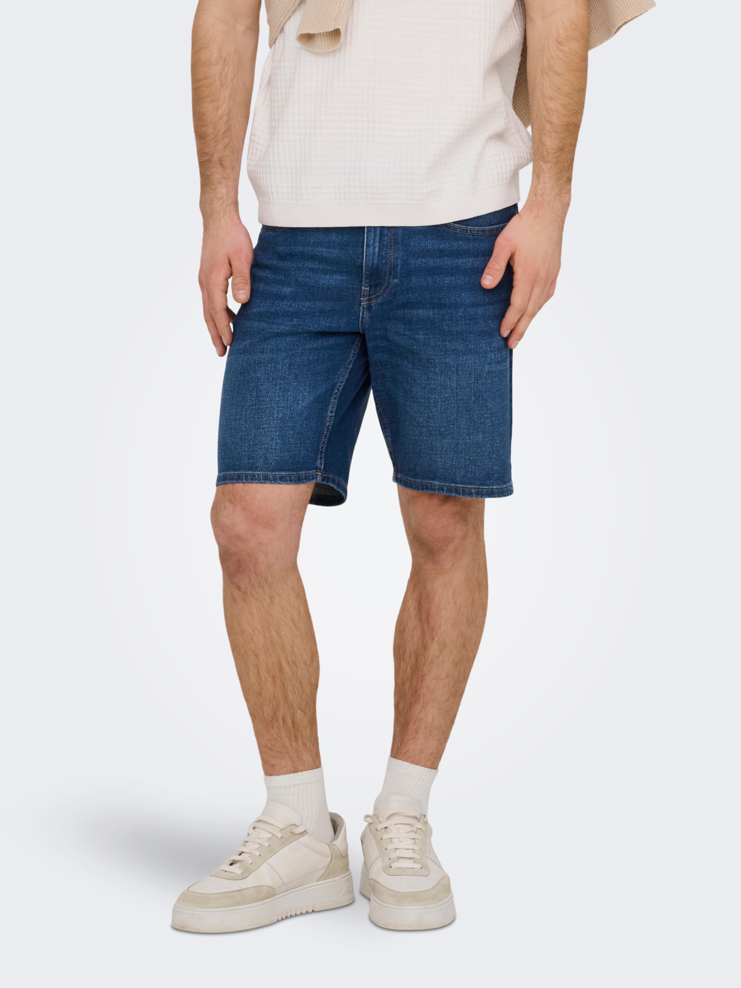 ONLY & SONS Shorts »ONSWEFT BOX PIM DNM SHORTS VD«