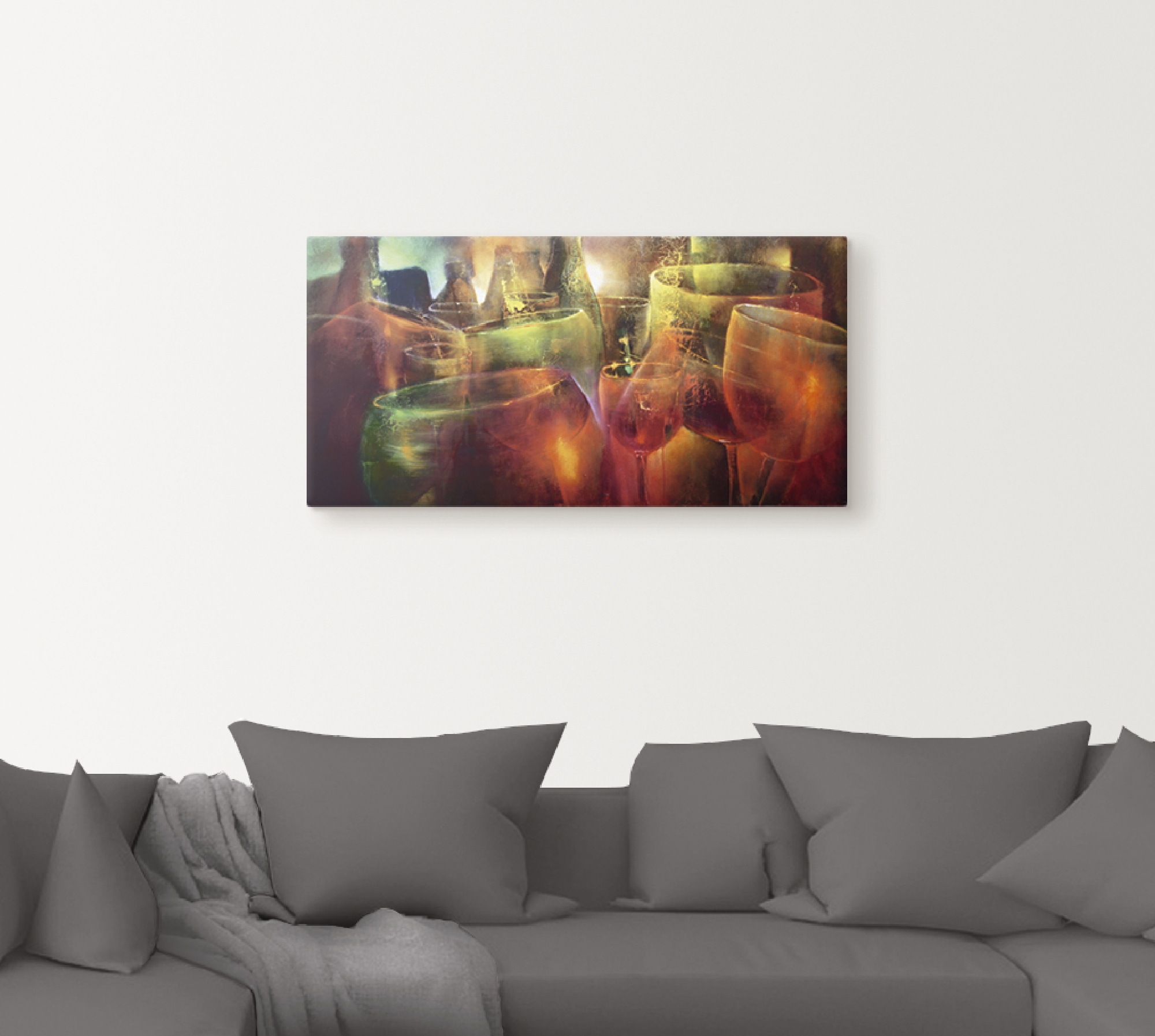 Artland Wandbild »Zu später Stunde«, Getränke, (1 St.), als Leinwandbild, Poster, Wandaufkleber in verschied. Größen