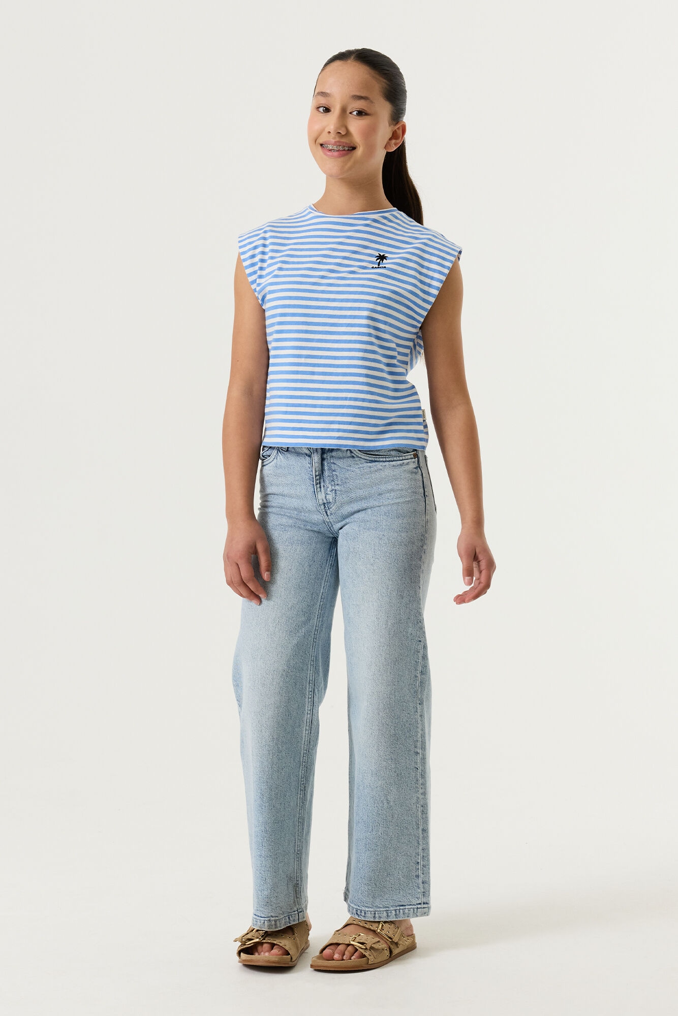 Garcia T-Shirt Shirttop in Streifen-Optik, for Girls