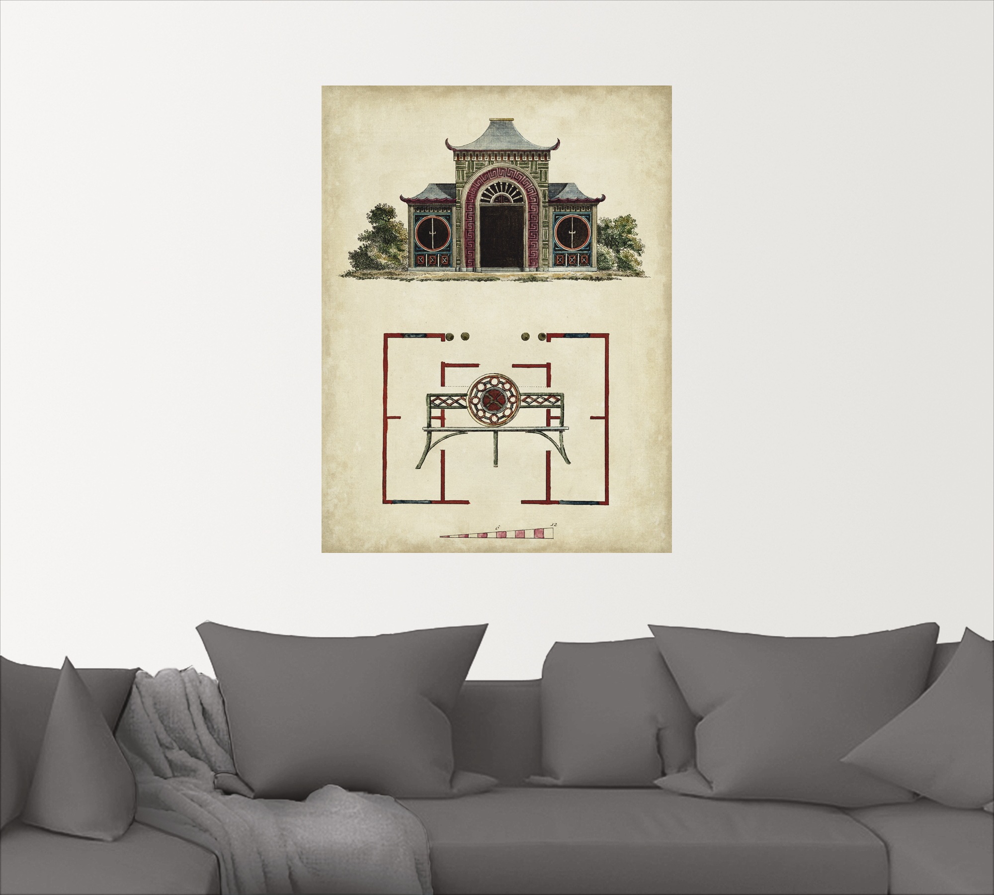Artland Wandbild »Gartentore IV«, Architektonische Elemente, (1 St.), in vielen Größen & Produktarten - Alubild / Outdoorbild für den Außenbereich, Leinwandbild, Poster, Wandaufkleber / Wandtattoo auch für Badezimmer geeignet