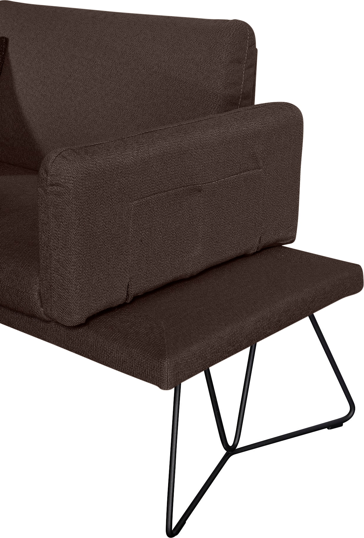 K+W Komfort & Wohnen Polsterbank »Pego« Seitenteilverstellung, wahlweise in 206 oder 226cm