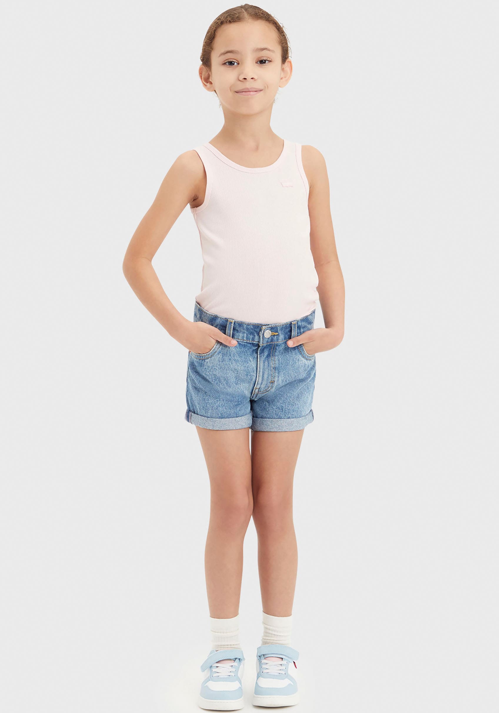 Levi's® Kids Jeansshorts »LVG MINI MOM SHORT W/ ROLL CUF«, for GIRLS