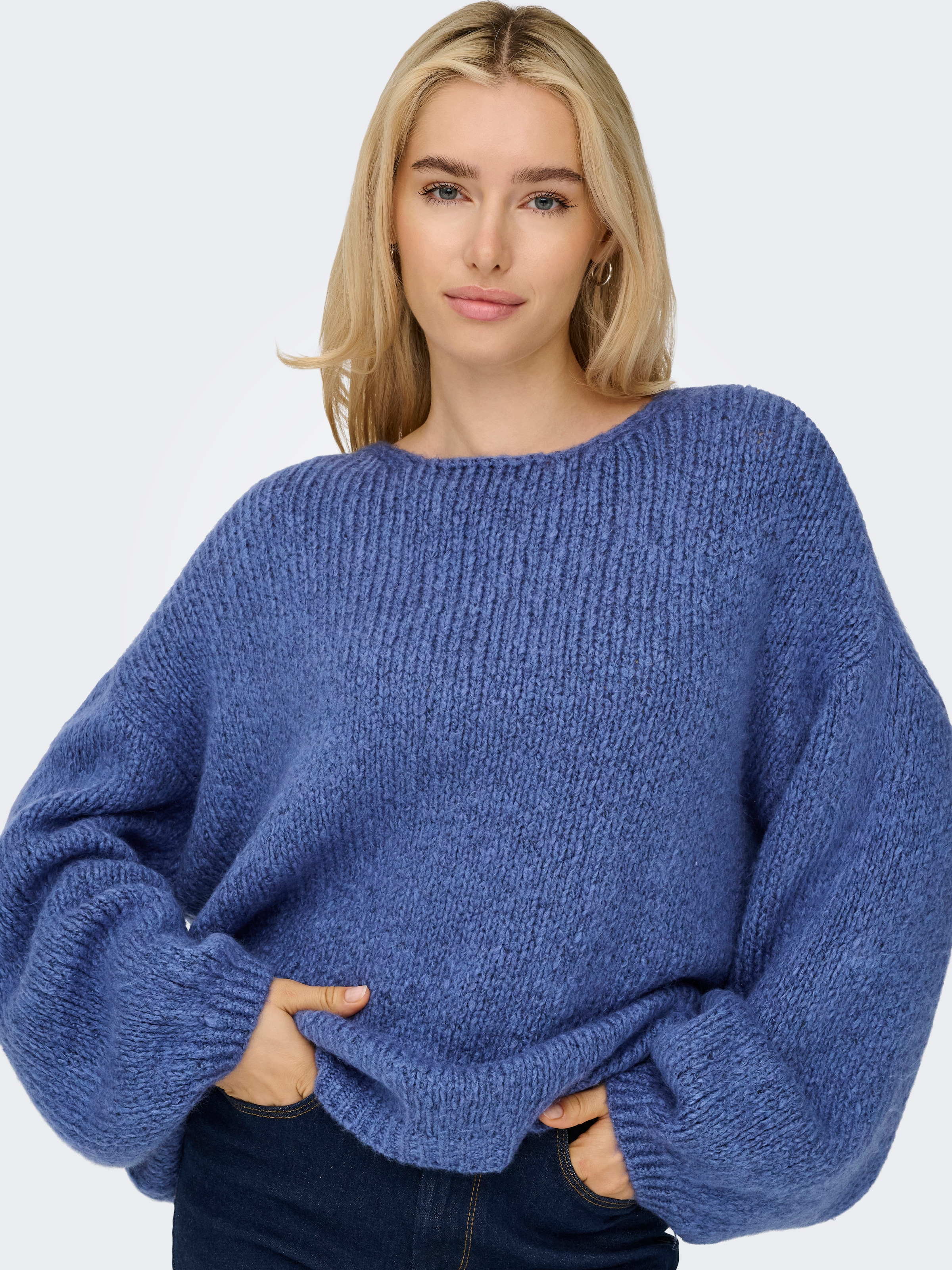 JDY V-Ausschnitt-Pullover »JDYDINEA L/S REVERSIBLE PULLOV. KNT NOOS« Kunstfaser, regular fit