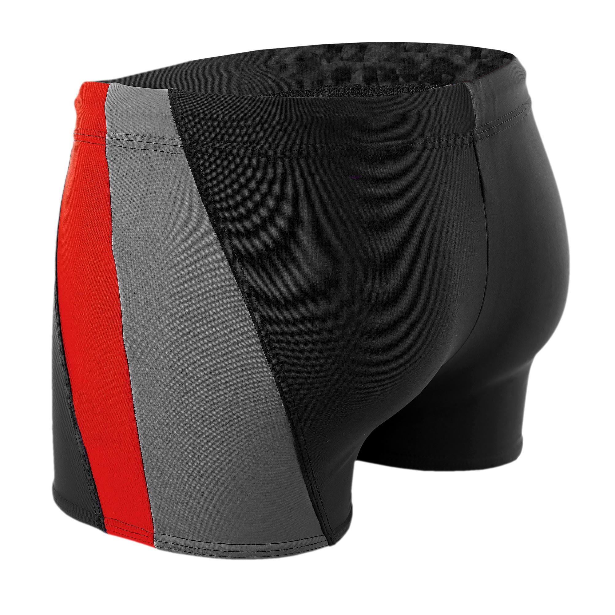 AQUARTI Badehose »Badehose Herren Badehose Kurz mit Seitlichem Streifen«