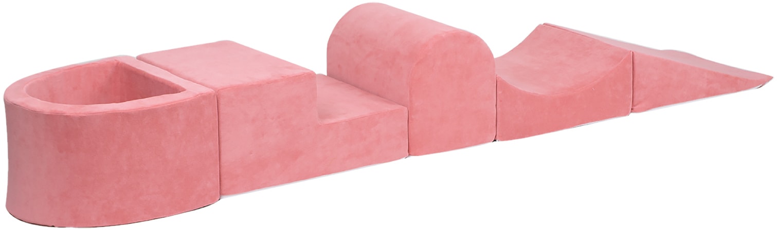 Bällebad »Soft, Pink«, (5 tlg.), mit Spielblöcken; Made in Europe