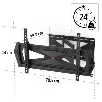 Hama TV-Wandhalterung »FULLMOTION, Schwarz, 94 -203 cm (37" - 80"), 43",50",55",65",75"«, Rotation: 8 °, VESA (von-bis): 300x200–600x400