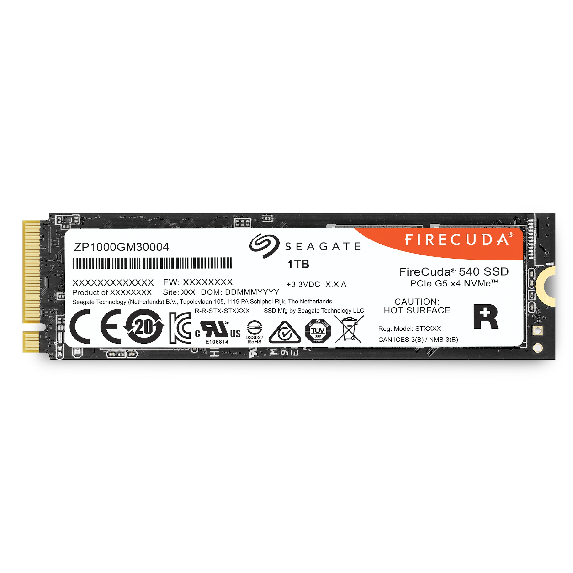 Seagate interne SSD »FireCuda 540«, Anschluss M.2 (2880), PCIe-Gen5