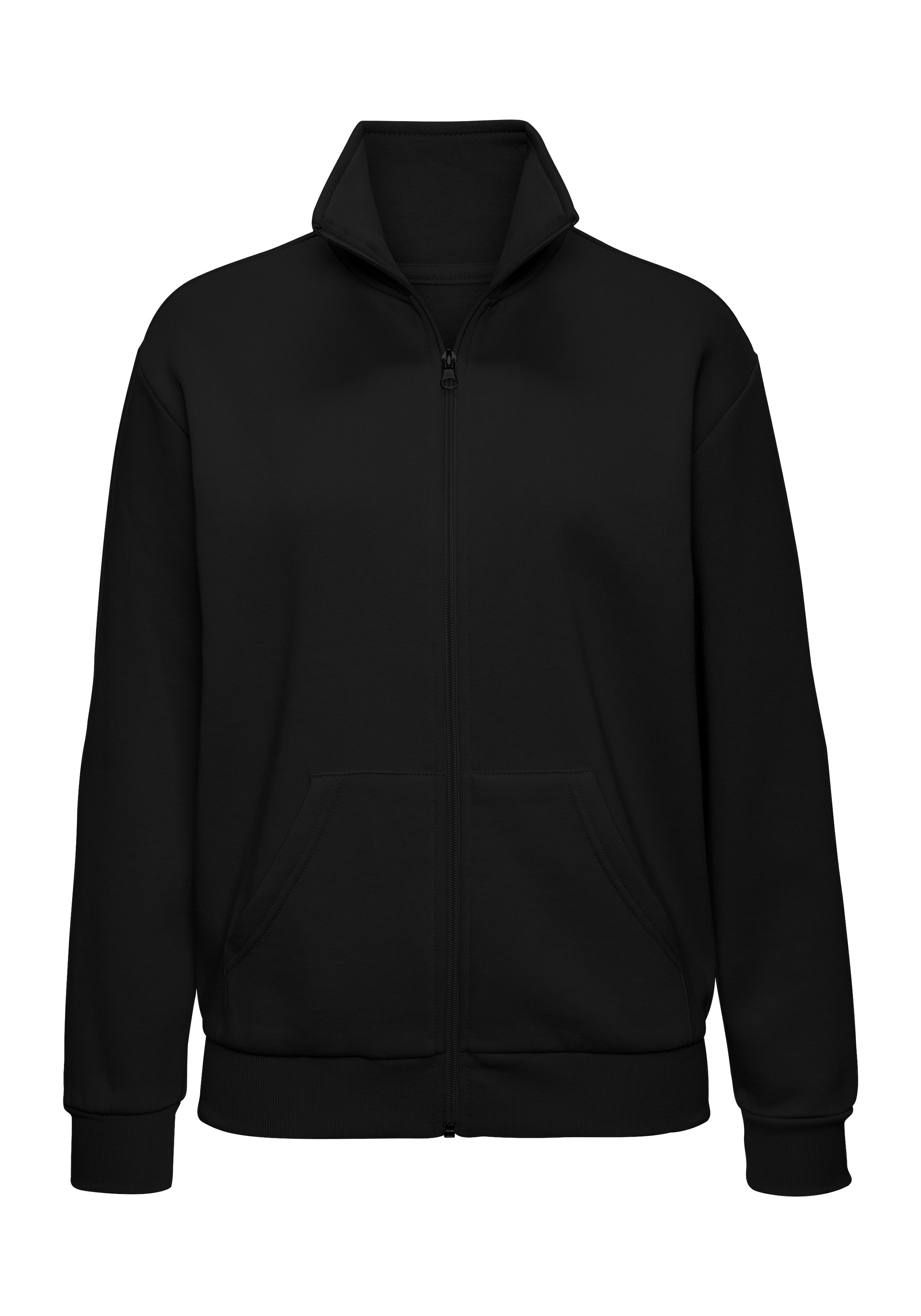 Bench. Loungewear Sweatjacke mit hohem Stehkragen