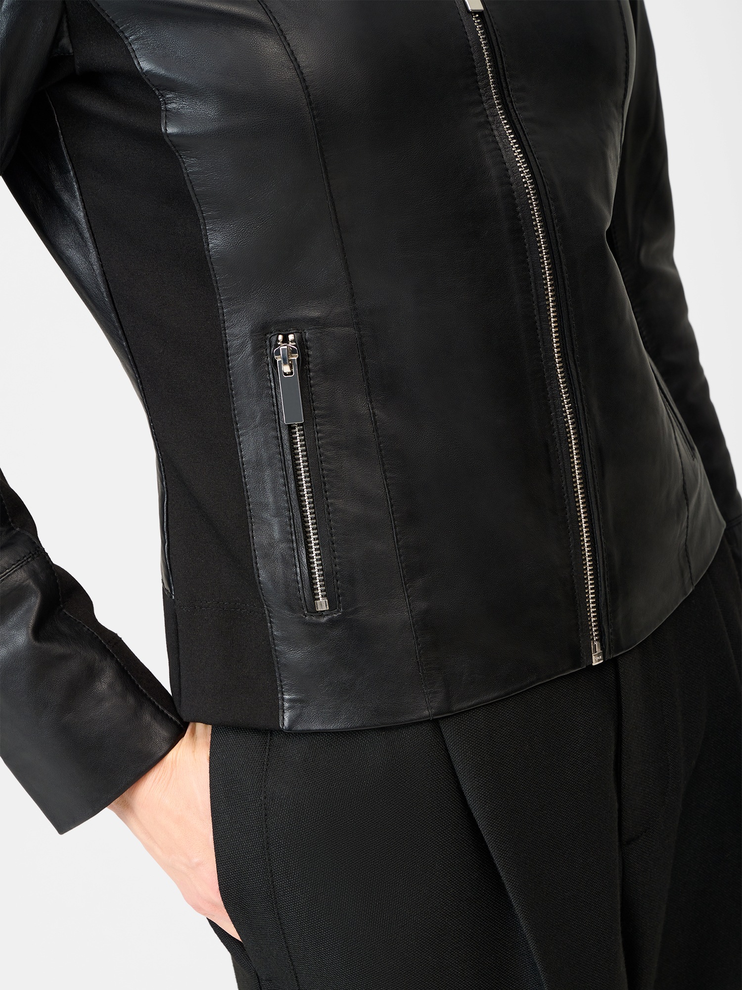 RICANO Lederjacke »Lederjacke Lea« ohne Kapuze Handgefertigt aus echtem Leder