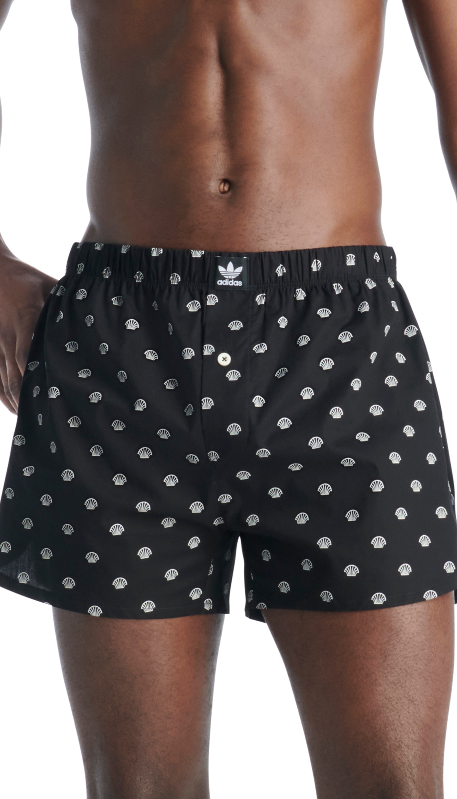 adidas Originals Boxershorts, (2er-Pack), mit auffälligem Allover-Logo-Muster