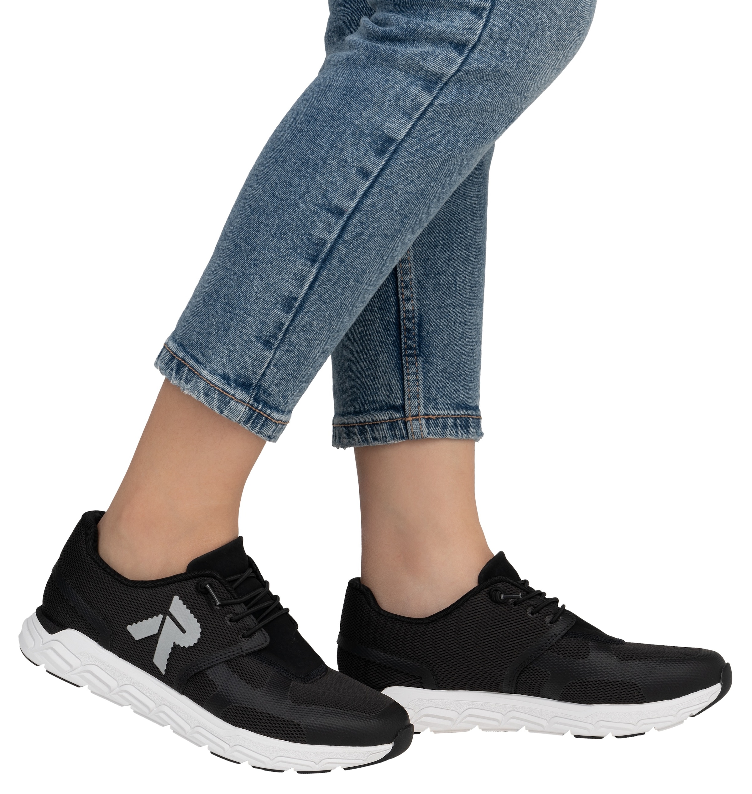RIEKER Sport Slip-On Sneaker »Preston«, Freizeitschuh, Halbschuh, Schlupfschuh mit Gummizug