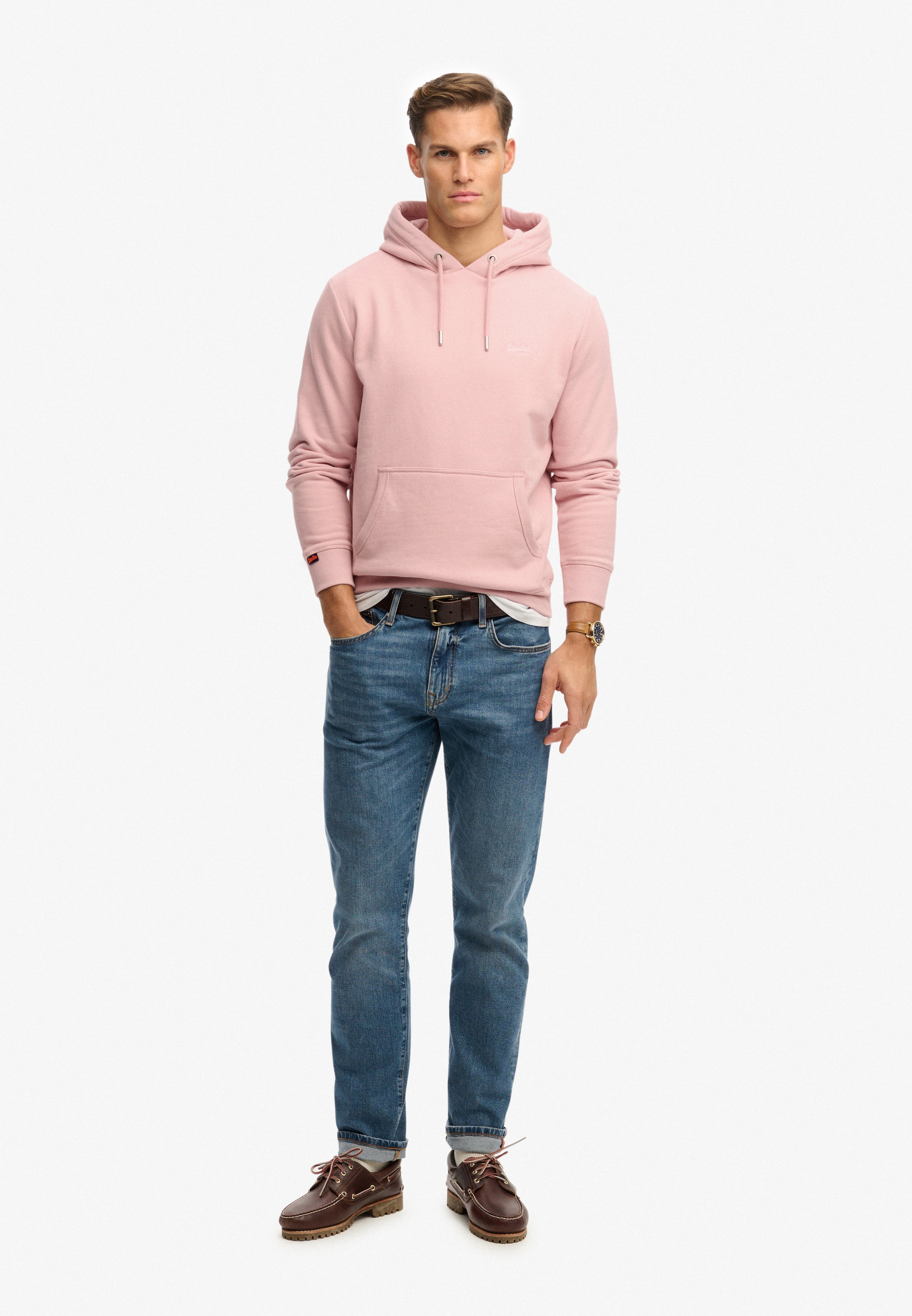 Superdry Kapuzensweatshirt »Essential Logo Hoodie Hb«, Baumwollmischung, loose fit
