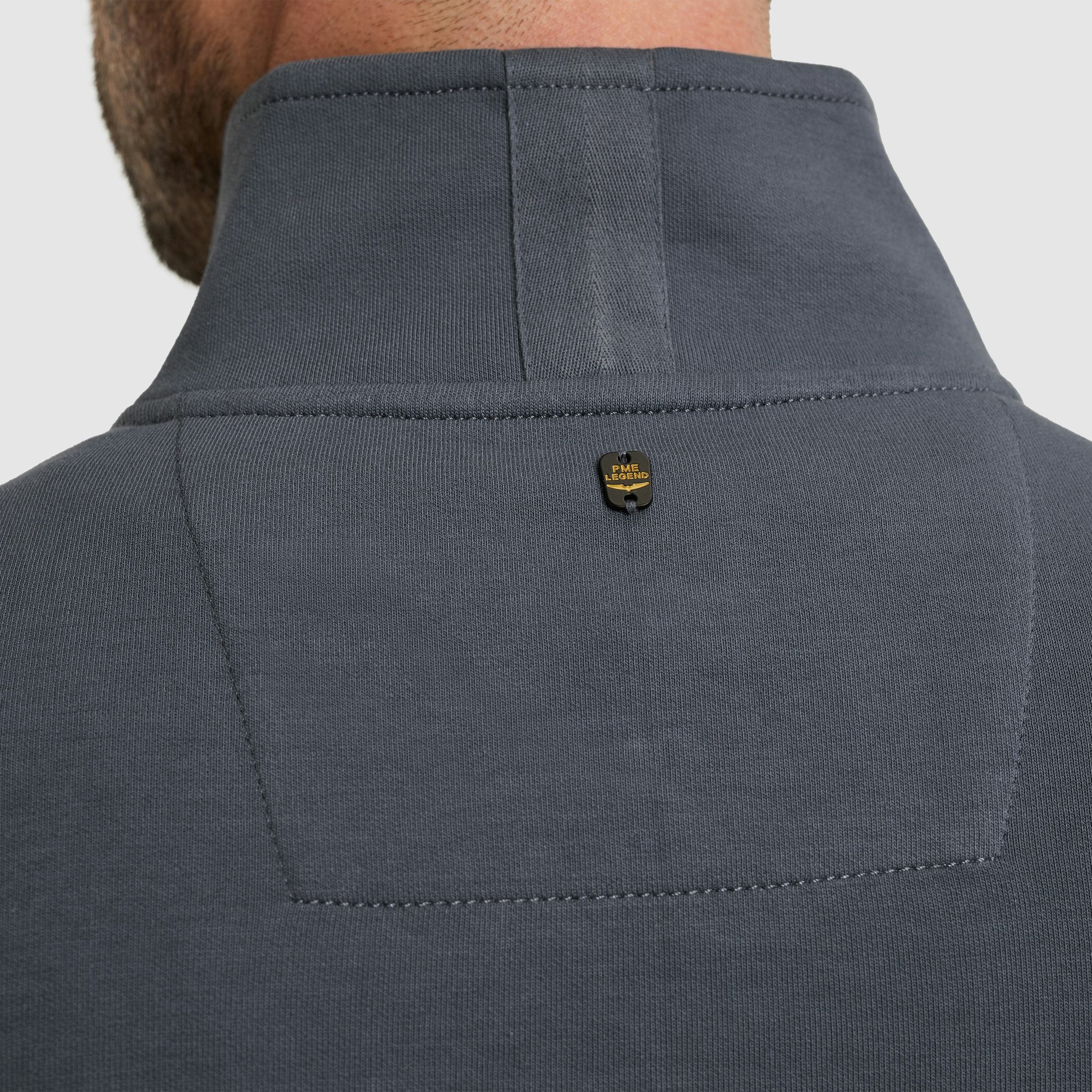 PME LEGEND Sweater , mit Logo-Stickerei und Troyer-Kragen mit Reißverschluss
