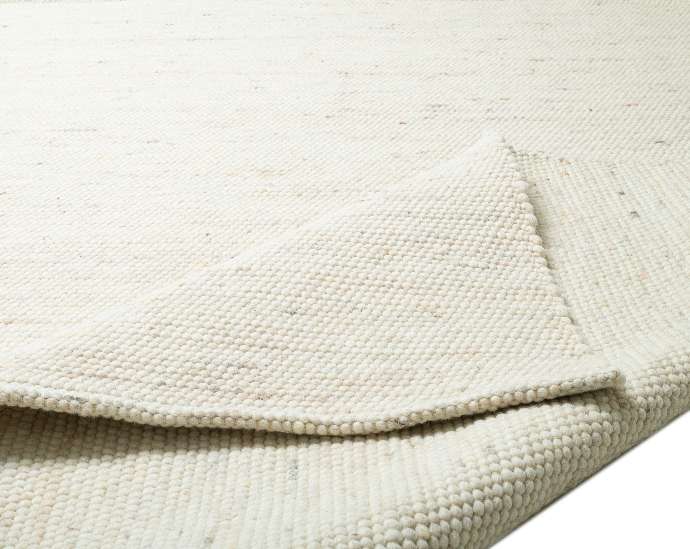 Sansibar Wollteppich »Hörnum« rechteckig 12 mm Höhe Handweb Teppich, meliert, reine gewalkte Wolle, handgewebt