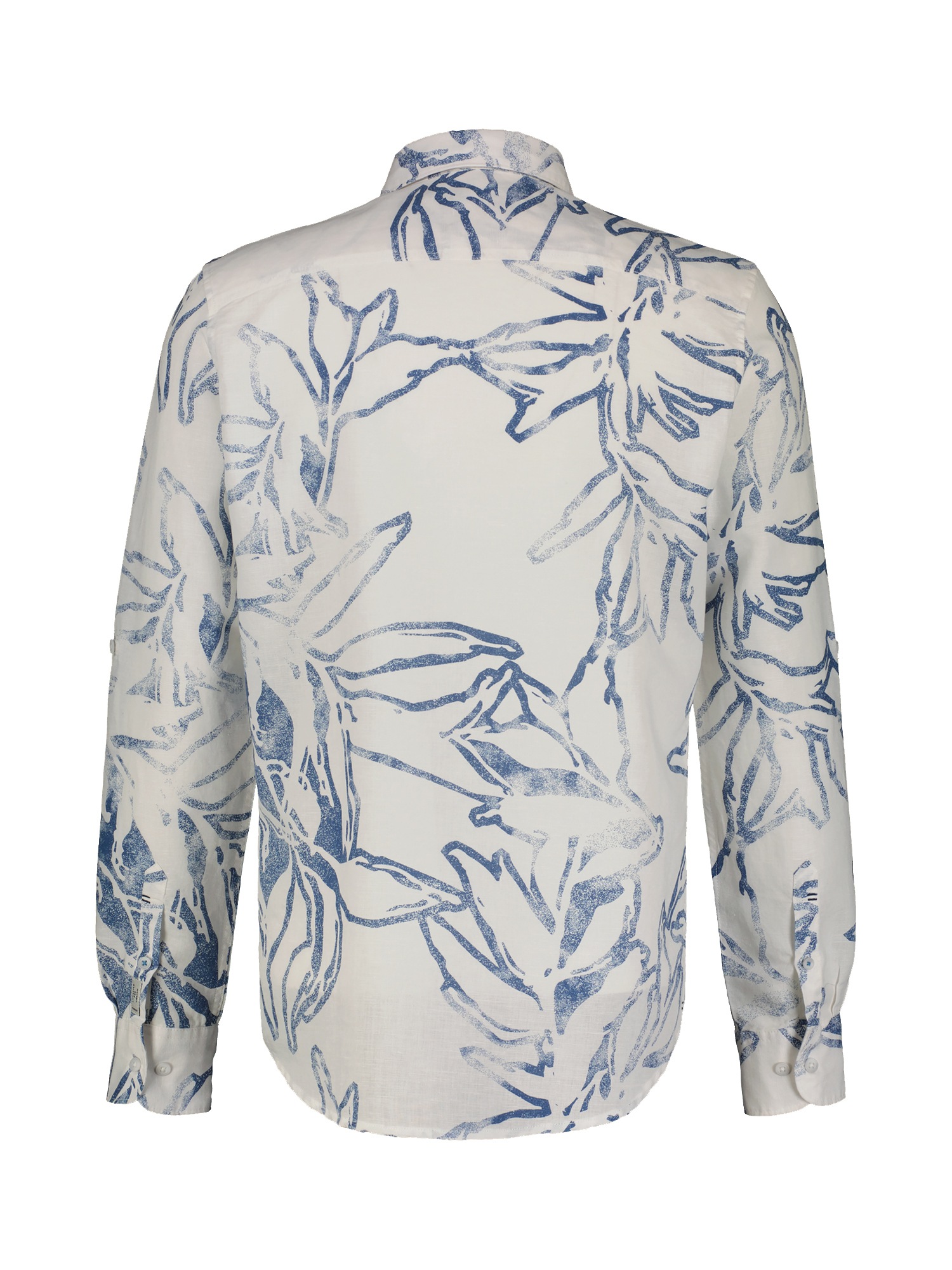 LERROS Langarmhemd »LERROS Herren Langarmhemd mit sommerlichem Alloverprint«