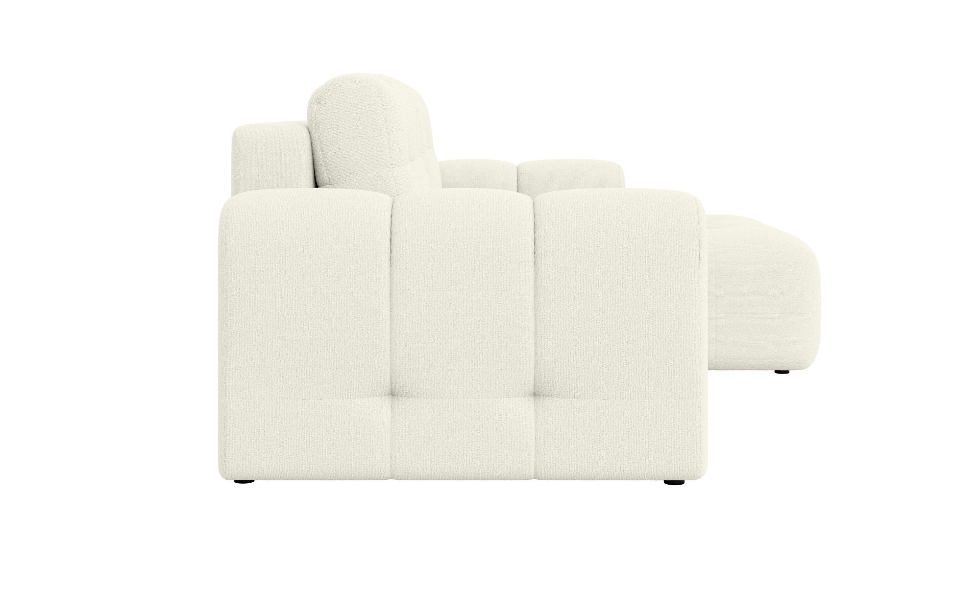 OTTO home Ecksofa »Manilla, wahlweise mit Bettfunktion, B/T/H 265/170/91 cm« L-Form mit Recamiere rechts/links bestellbar, Wellenunterfederung