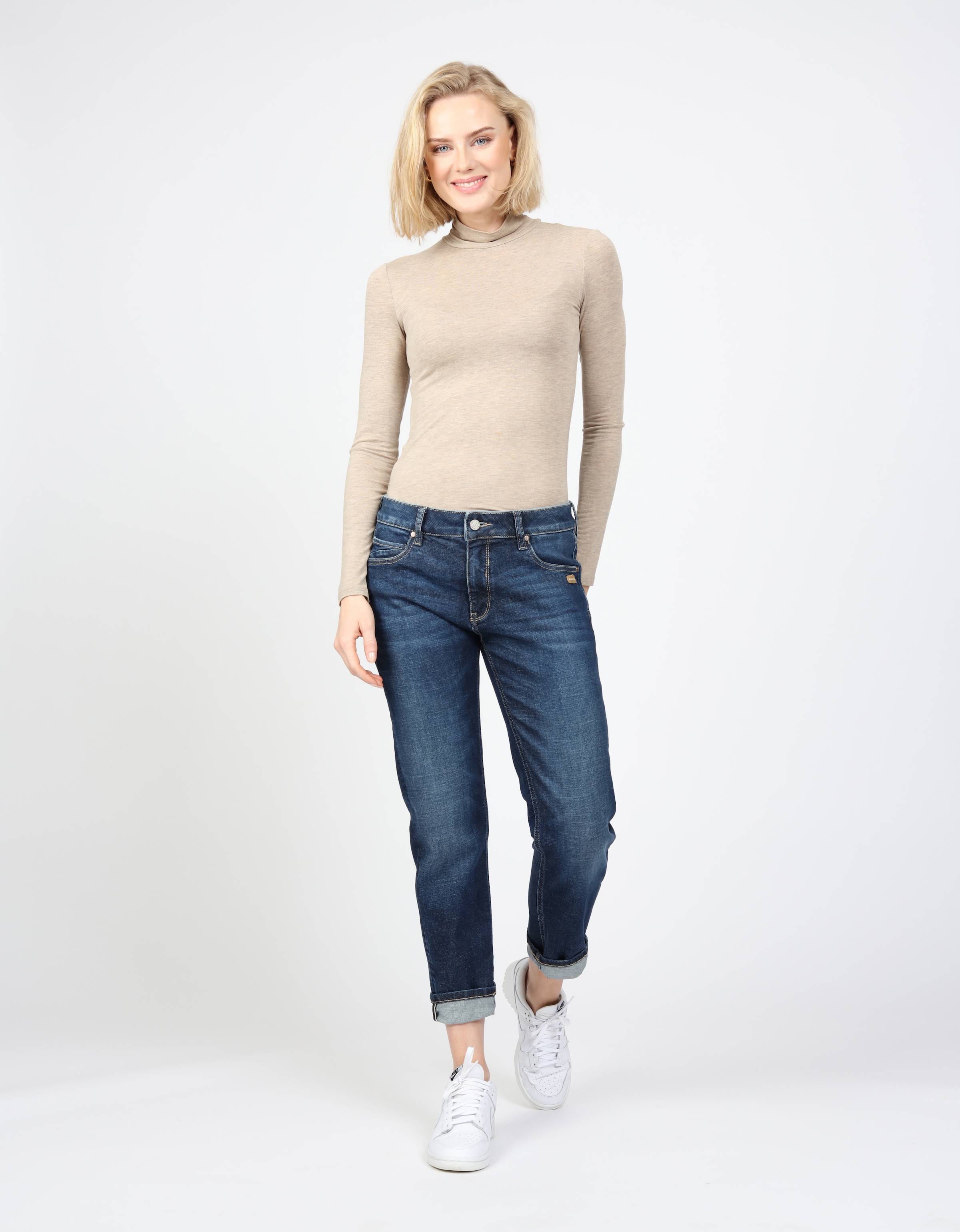 GANG Boyfriend-Jeans »94NADIA«, 5-Pocket Style mit Reißverschluss und Knopf