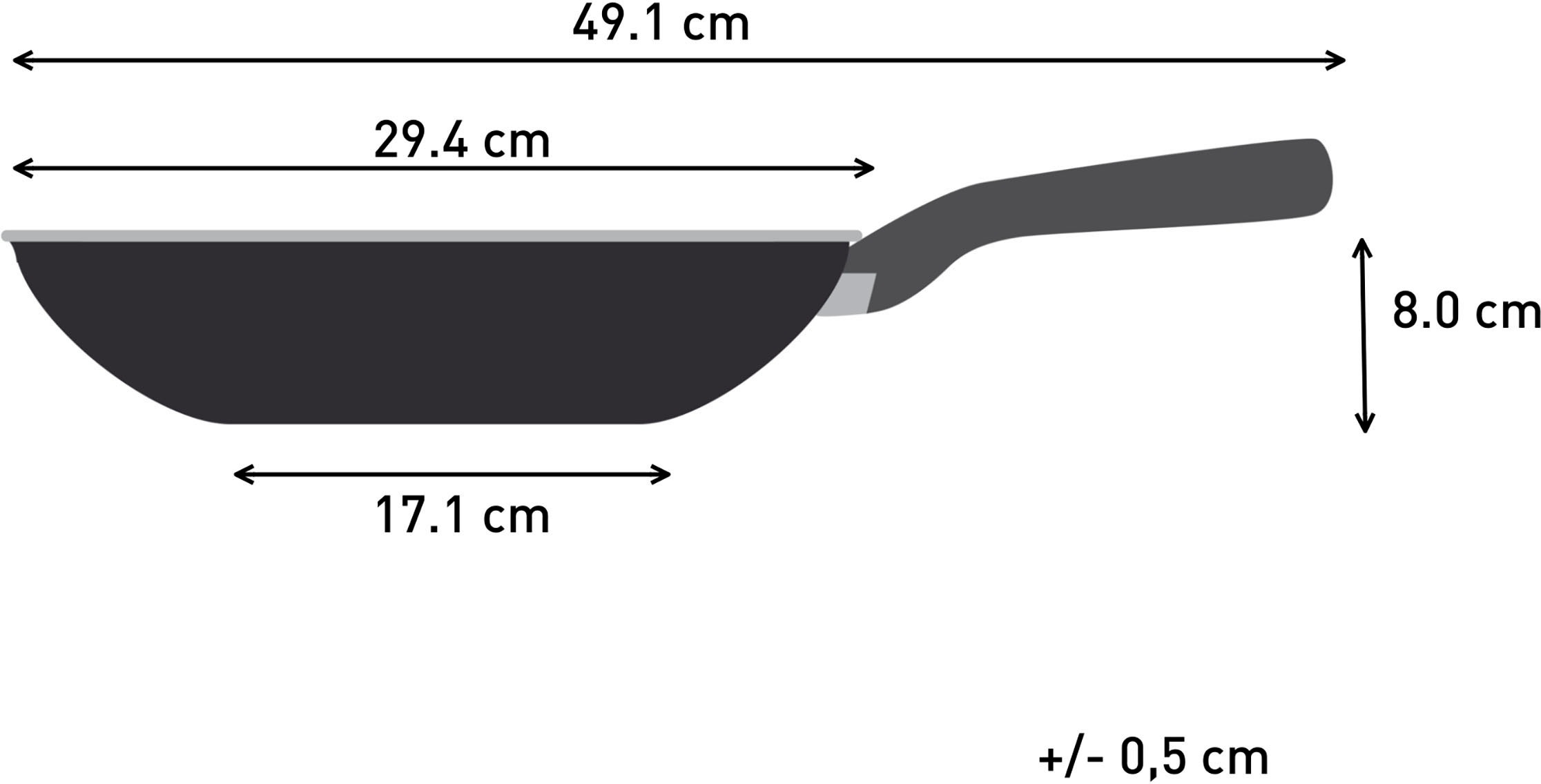 Tefal Wok »Jamie Oliver E31019 Cook Smart«, Edelstahl, Antihaftversiegelung, Thermo-Signal, Induktion, Ø 28 cm