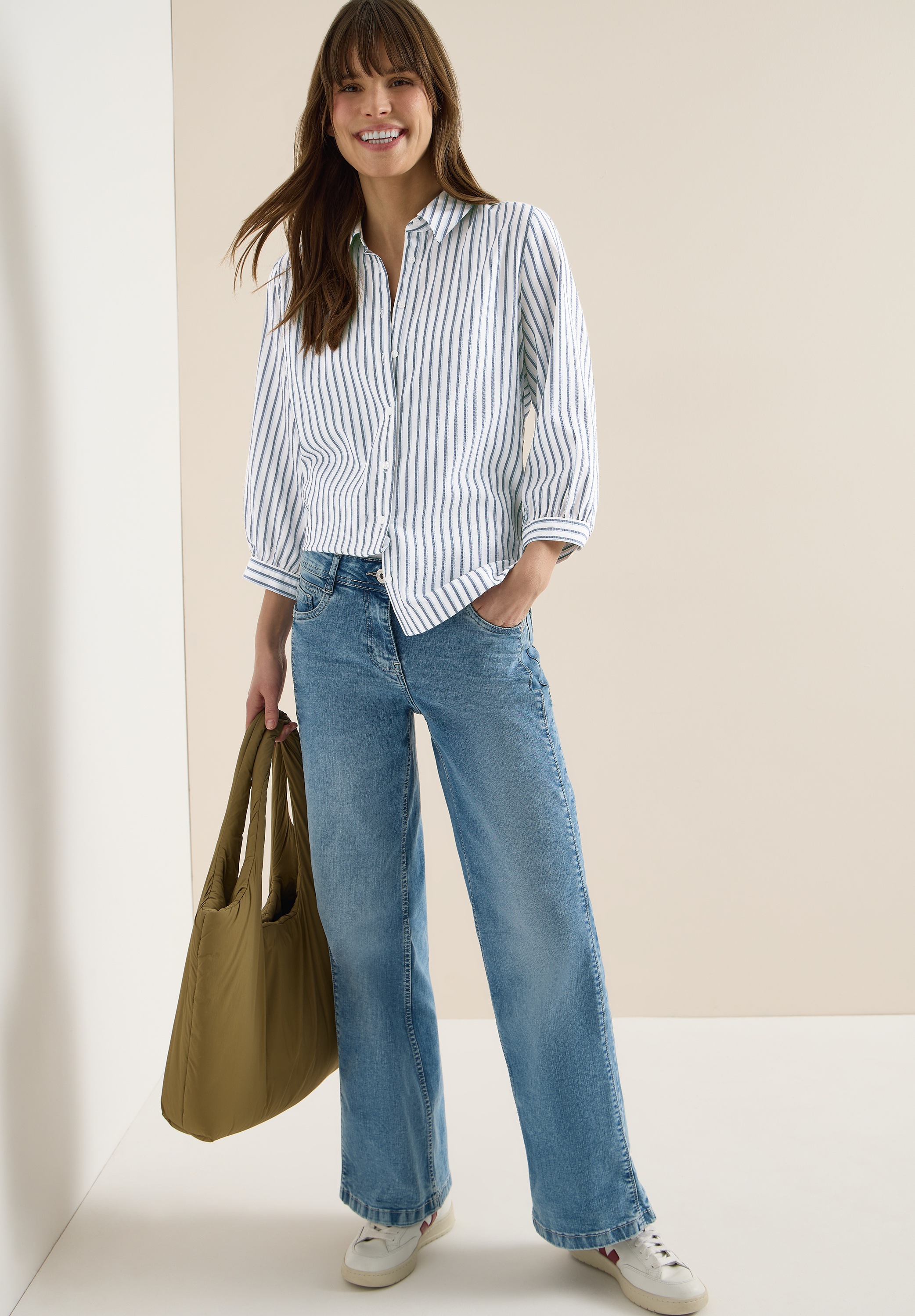 Cecil Hemdbluse mit Streifen Muster