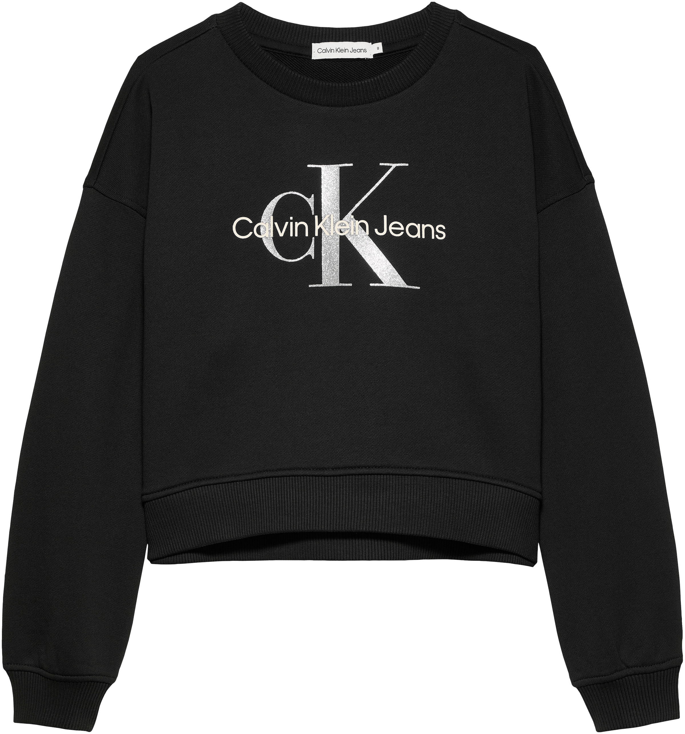 Calvin Klein Jeans Sweatshirt »GLITTER MONOLOGO CN SWEATSHIRT«, für Kinder bis 16 Jahre mit Logoschriftzug