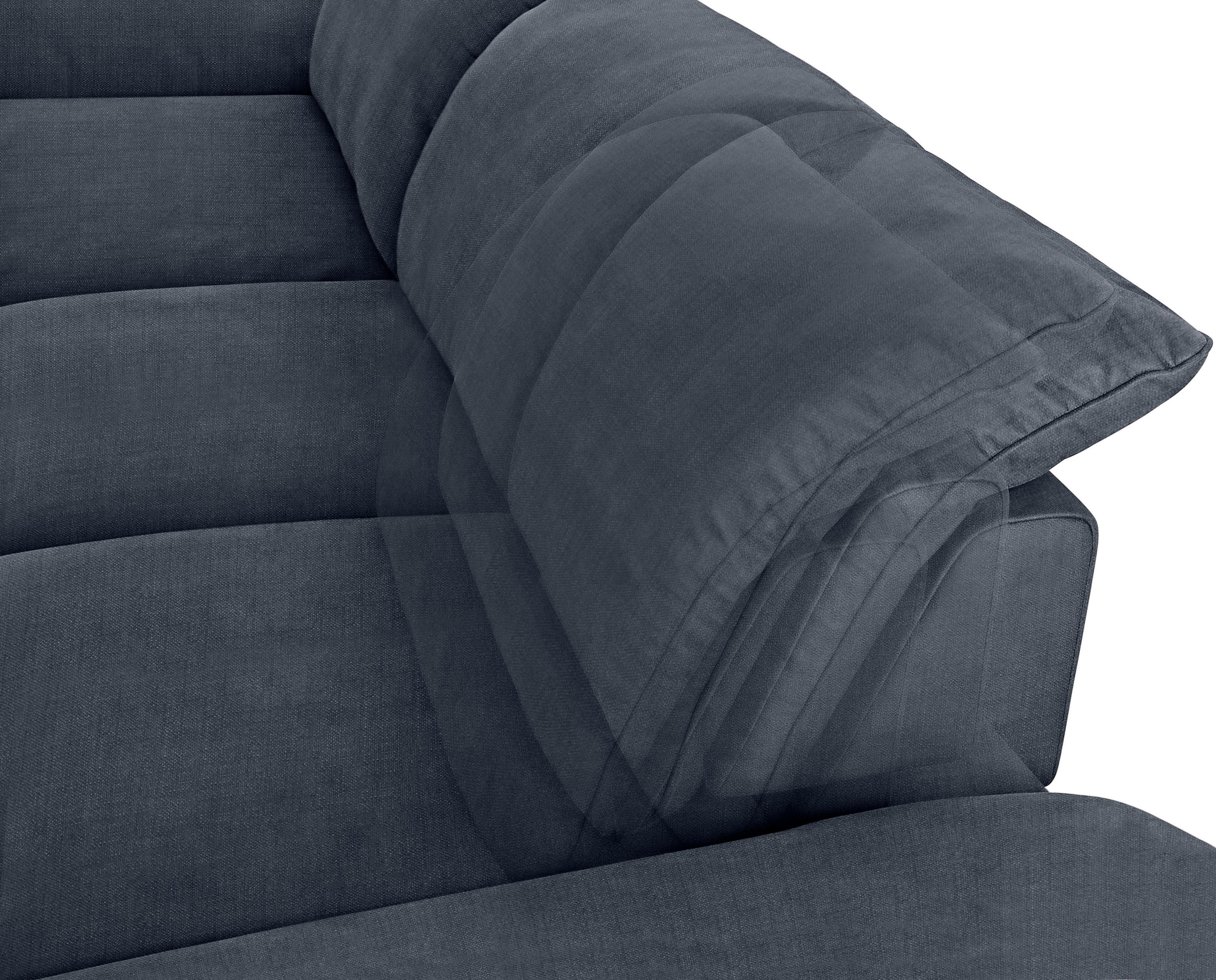 W.SCHILLIG Ecksofa »enjoy&MORE, Designsofa, bequem, zeitlos und elegant, L-Form« Sitztiefenverstellung, Füße schwarz pulverbeschichtet, Breite 340 cm