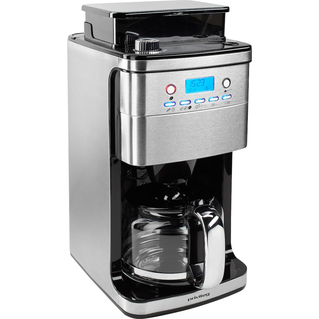 Privileg Kaffeemaschine mit Mahlwerk »CM4266-A«, 1,5 l Kaffeekanne, Papierfilter, 1x4