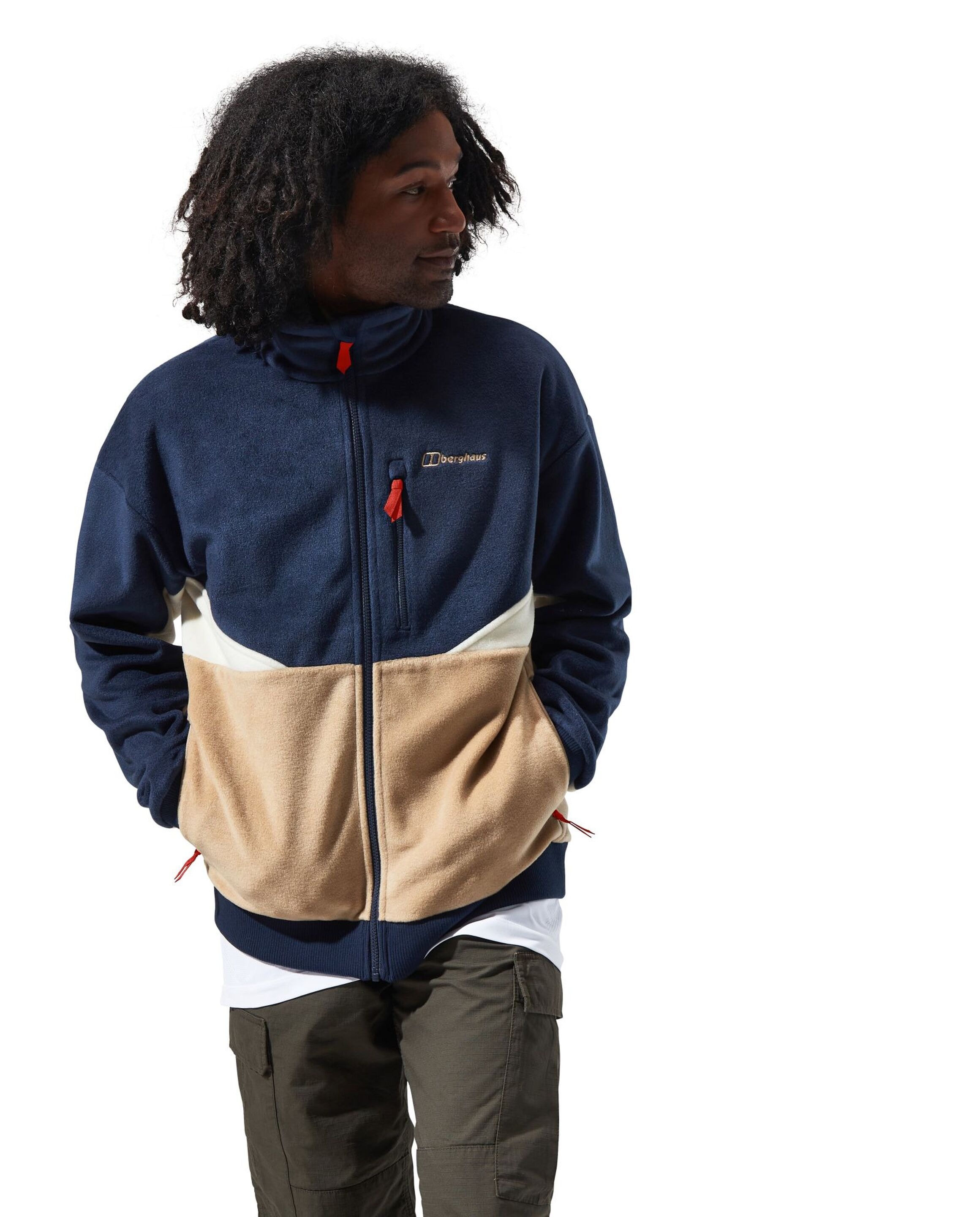 Berghaus Fleecejacke »Berghaus Fleecejacke« ohne Kapuze mit kuschligen Rippbündchen