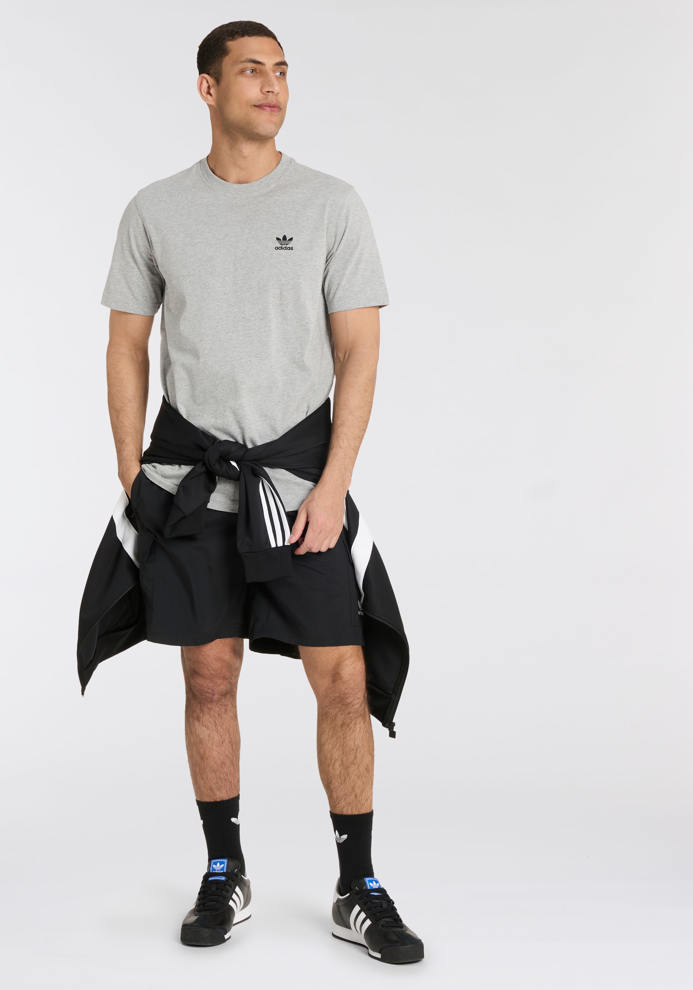 adidas Originals T-Shirt »TREFOIL ESS TEE«, drei Streifen Essentials Shirt mit Trefoil Logo