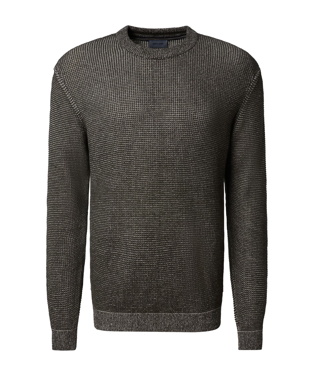 Pierre Cardin Rundhalspullover »Strick RH« Waffelmuster