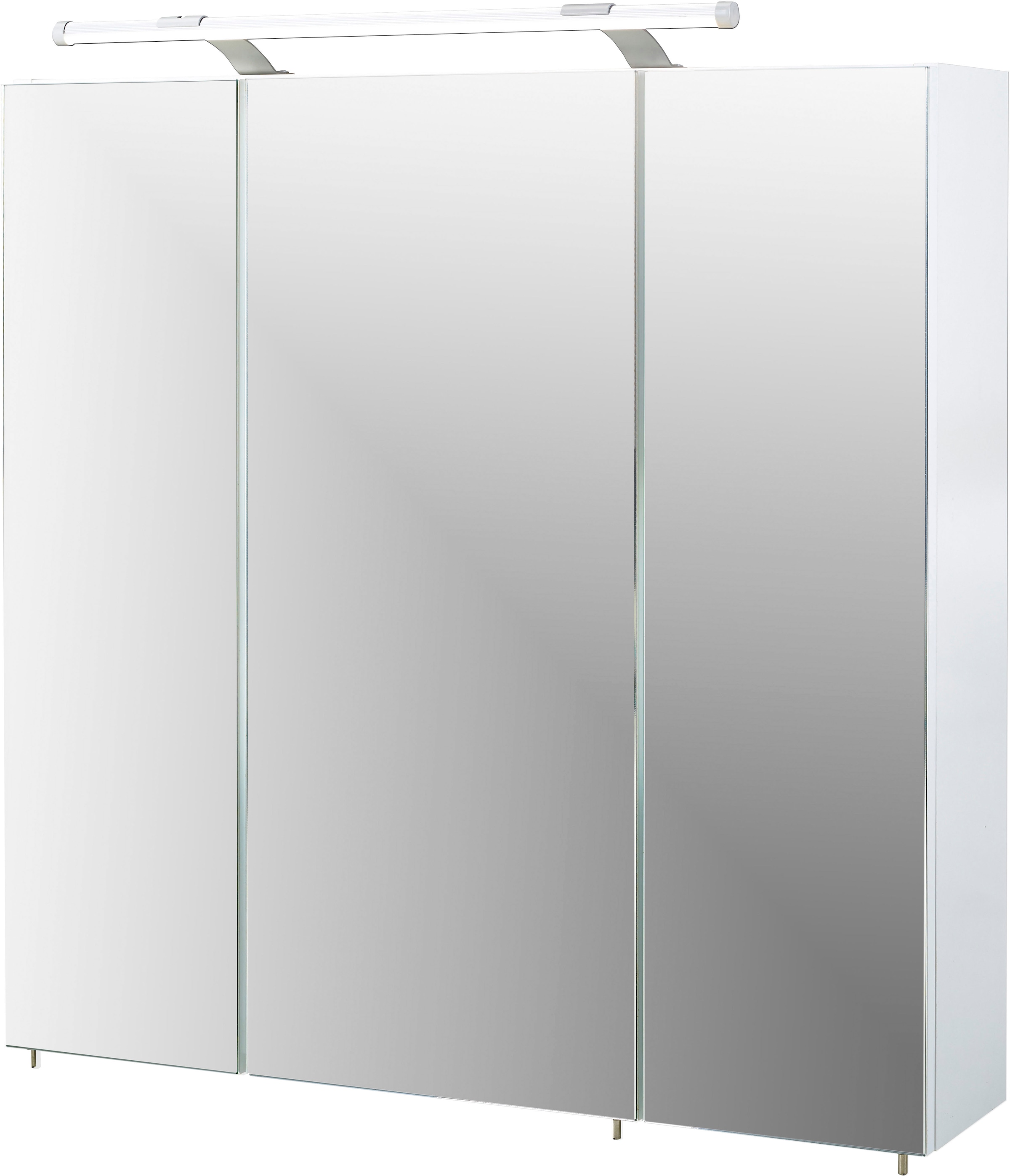 Spiegelschrank »Dorina«, Breite 70 cm, 3-türig, LED-Beleuchtung, Schalter-/Steckdosenbox