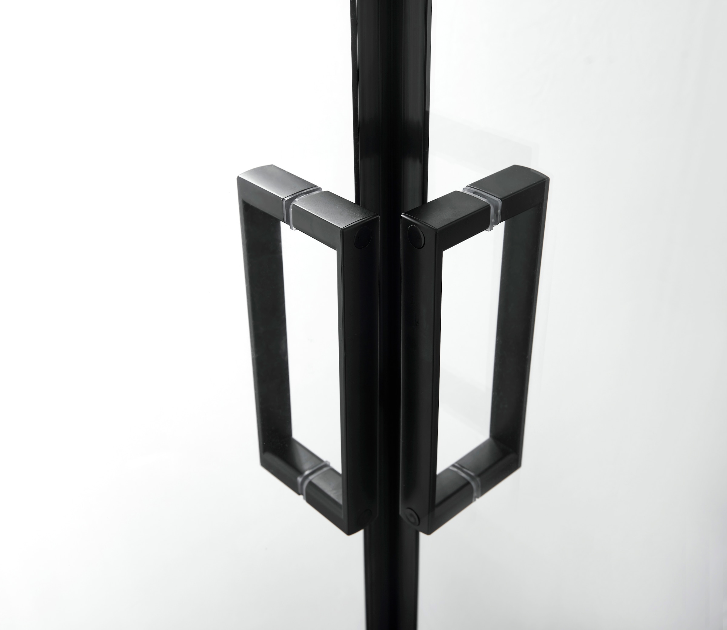 welltime Eckdusche »Florenz 2.2 Black«, Hebe-Senk-Mechanismus, barrierefrei einbaubar, mit Drehtüren