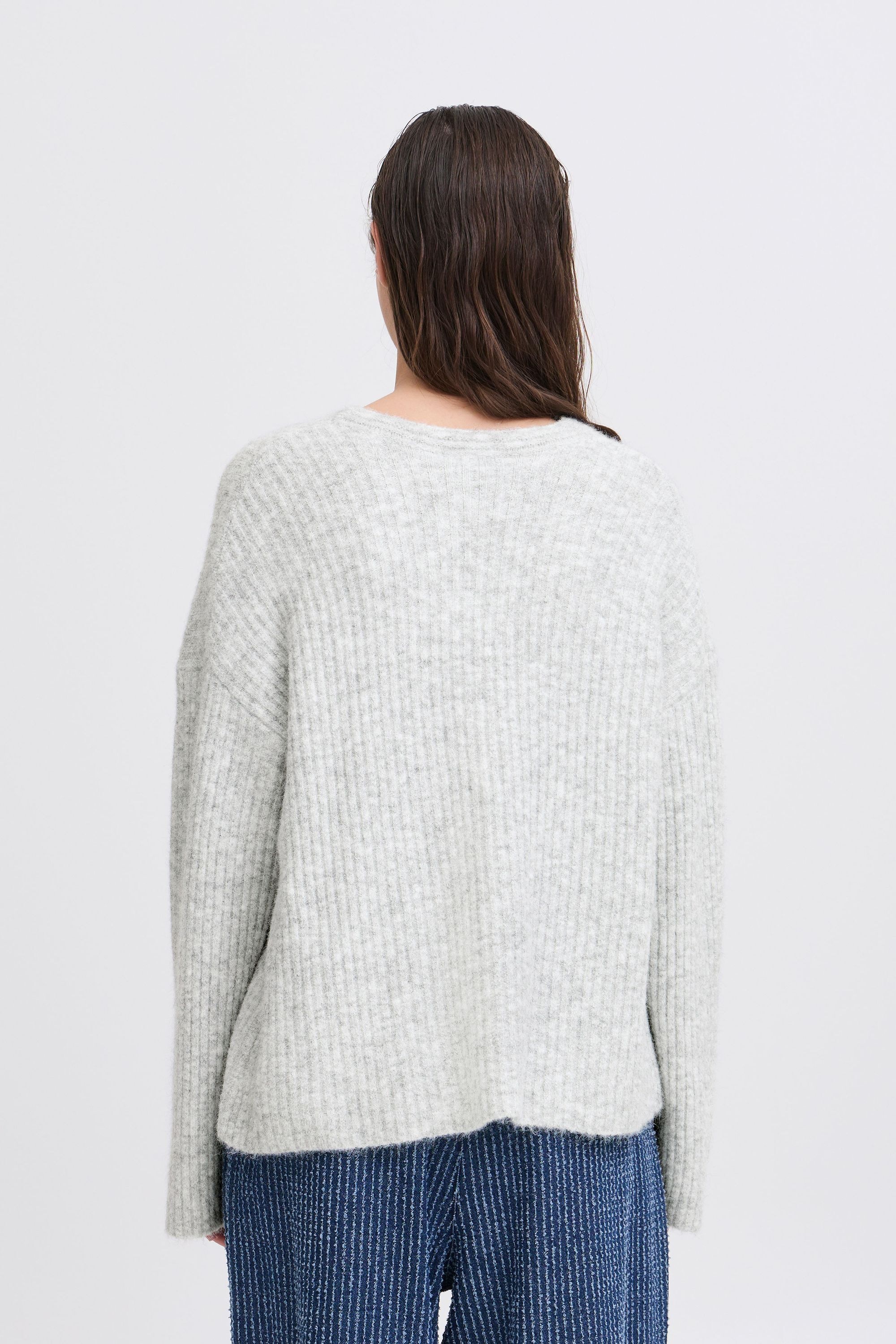 b.young Strickfleece-Pullover »Strickpullover BYOMEA V-NECK JUMPER -«