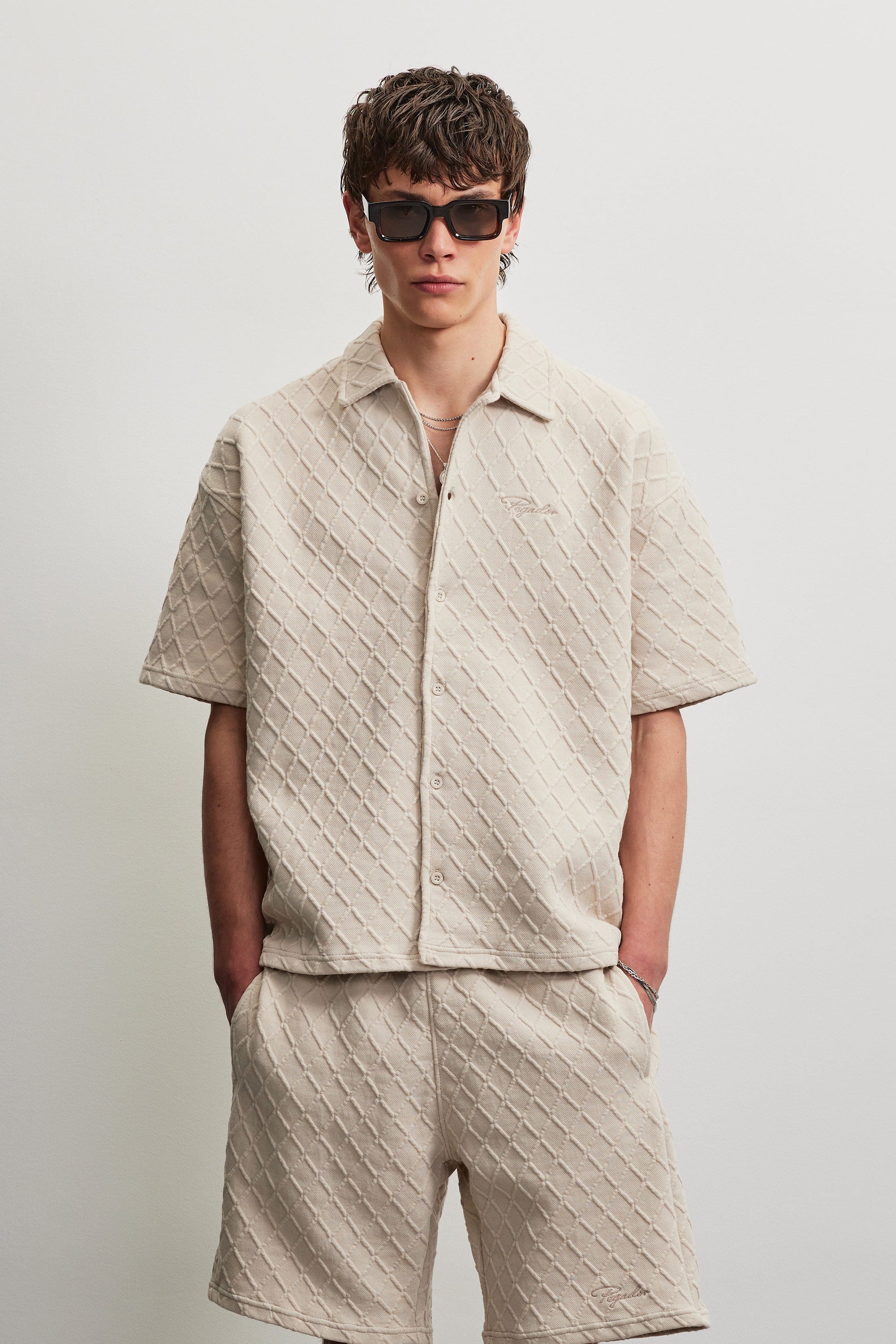 PEGADOR Kurzarmhemd »JOVREN STRUCTURED SHIRT«