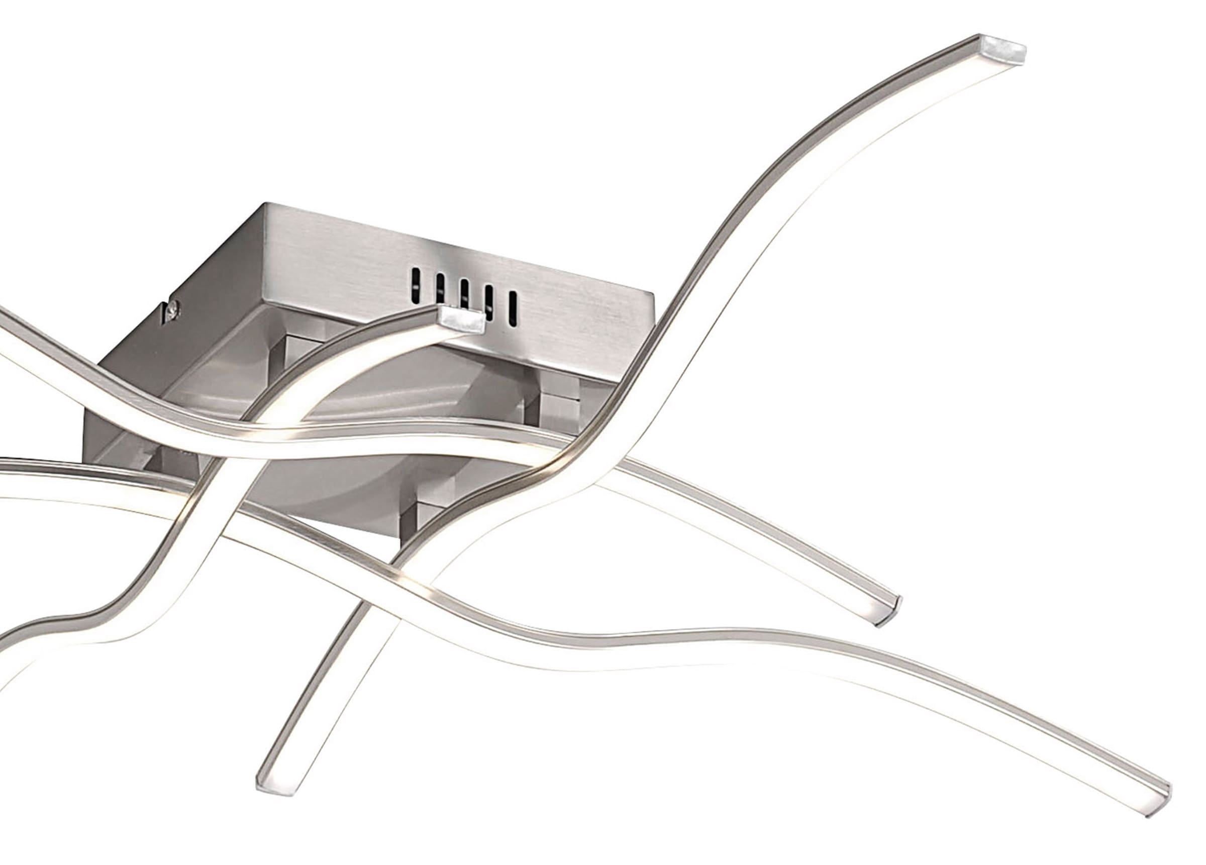 JUST LIGHT Deckenleuchte »WAVE« LED-Board 1 Stk. Warmweiß LED