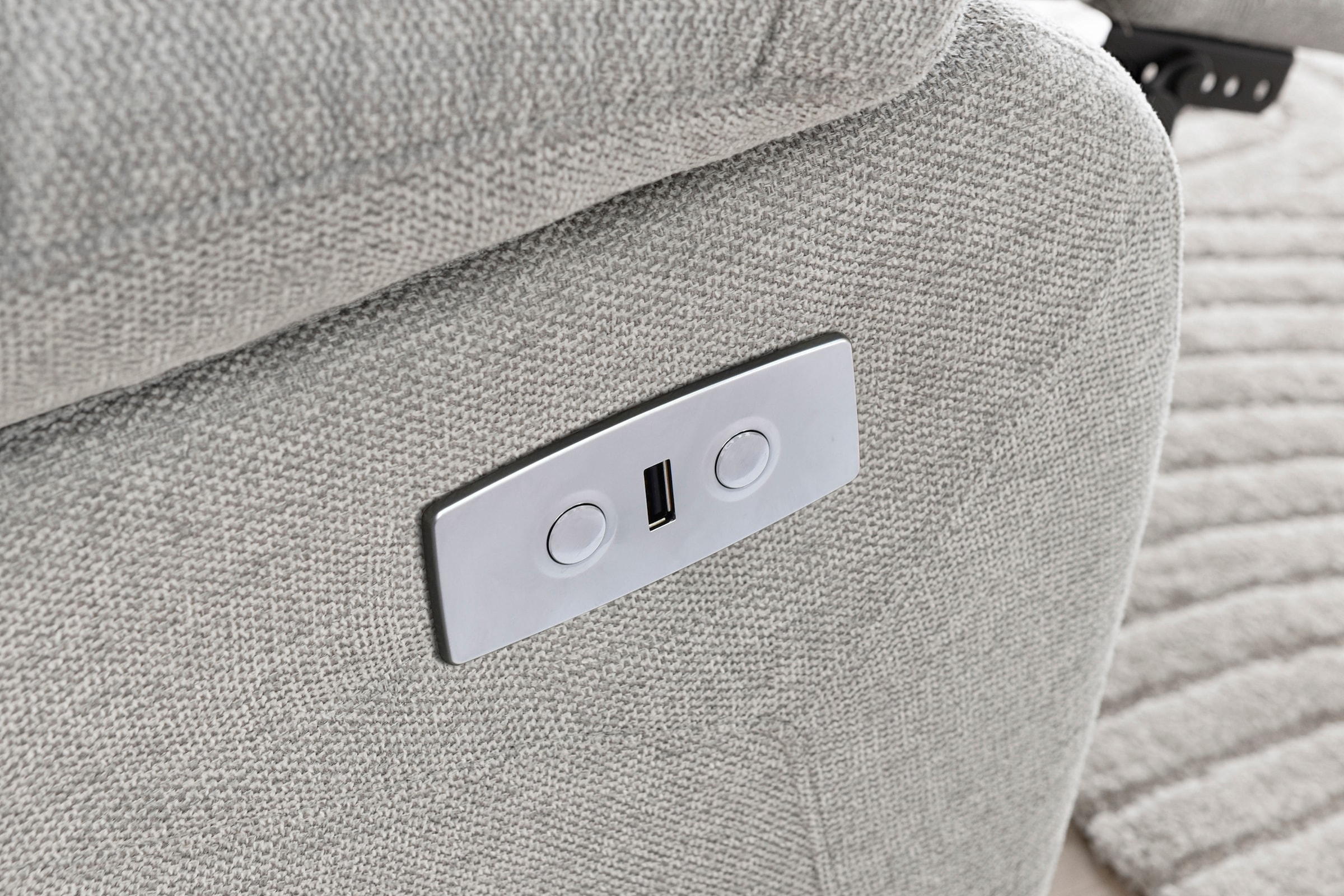 Home affaire Relaxsessel »Lannilis mit Liegefunktion, Fernsehsessel«, mit manueller und elektrischer Relaxfunktion, hellgrau