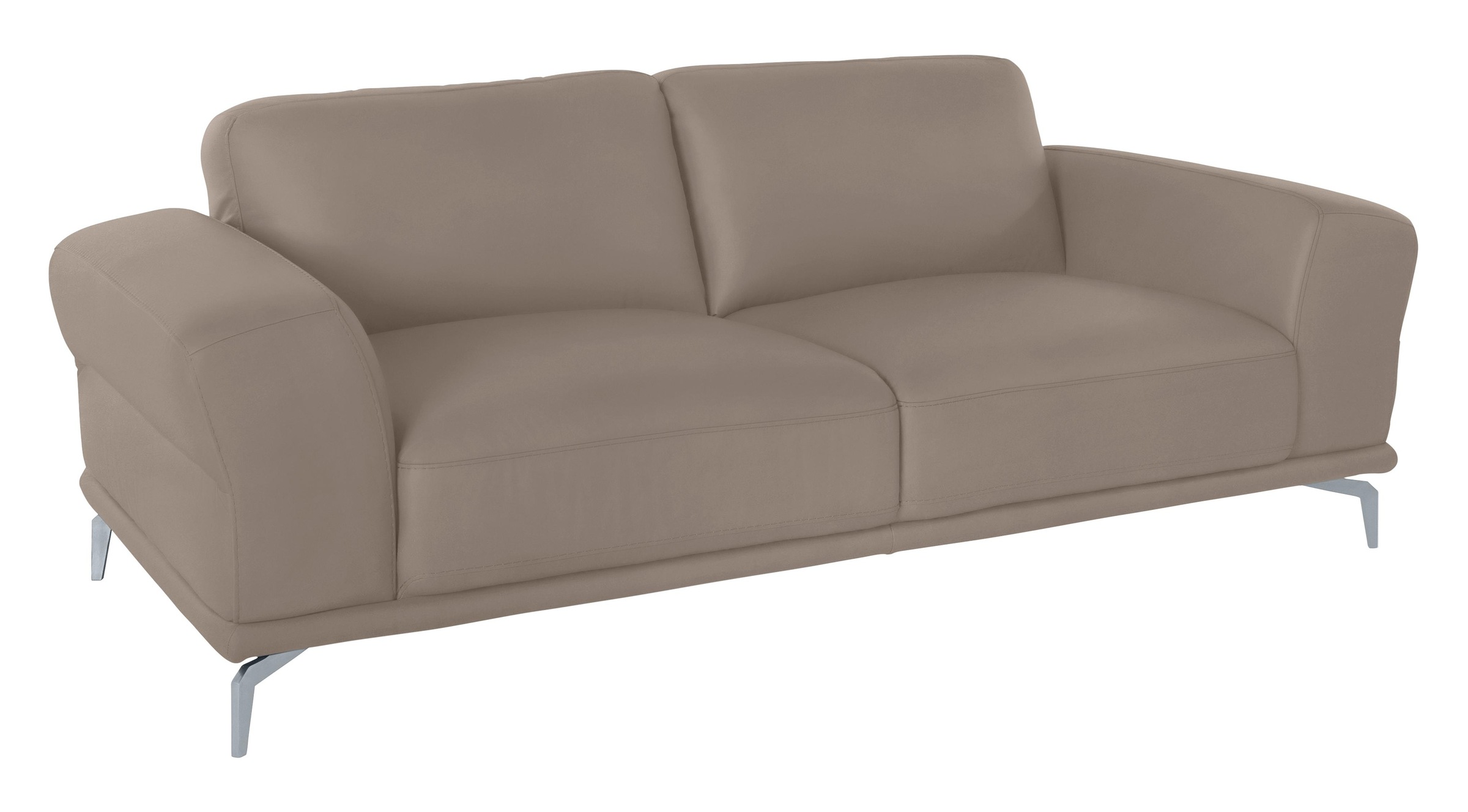 W.SCHILLIG 2,5-Sitzer »montanaa Design Sofa mit erstklassigem Sitzkomfort, Federkern« mit Metallfüßen in Silber matt, Breite 212 cm