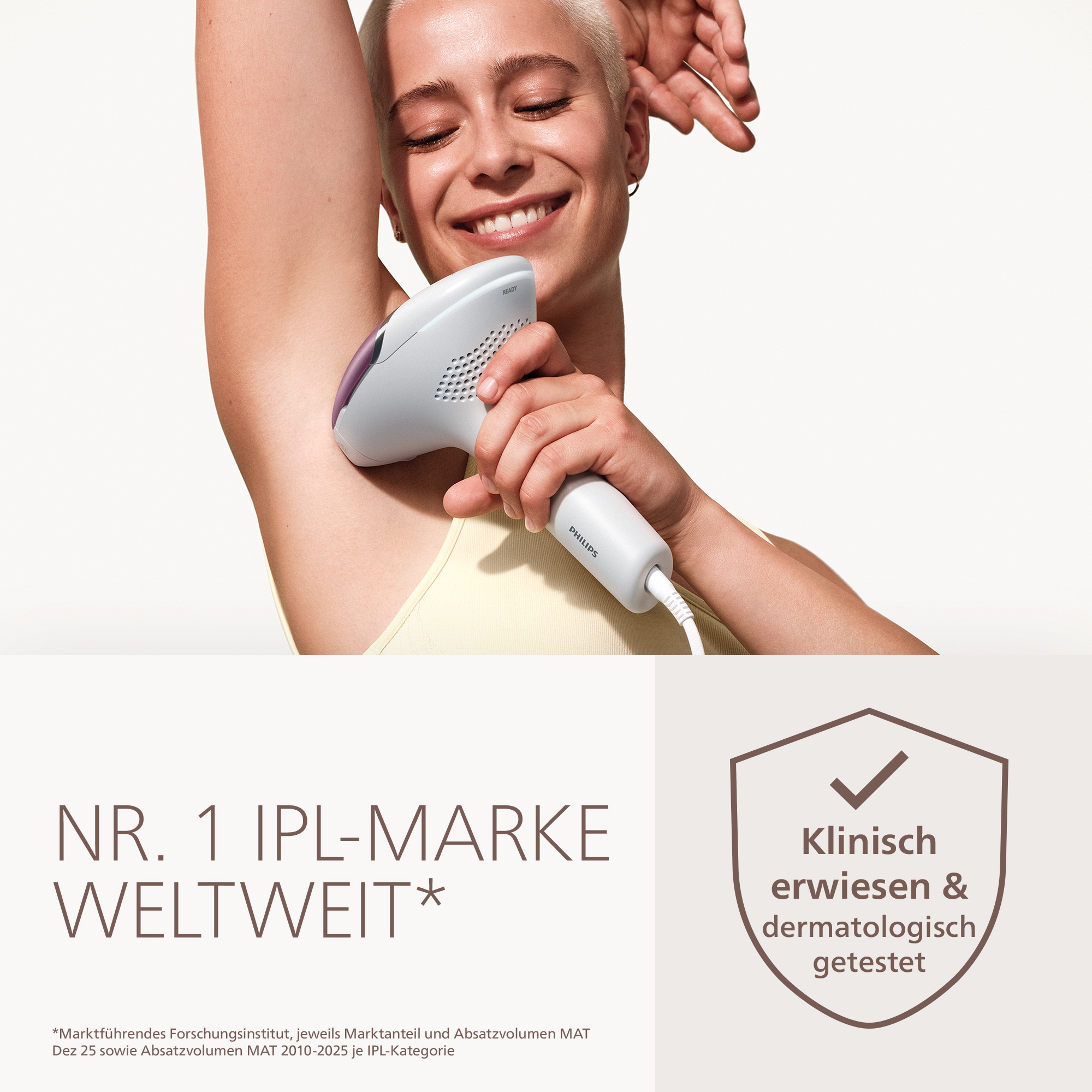 Philips IPL-Haarentferner »Philips Lumea Series 8000 BRI934/00, NEUHEIT« 2 Aufsätze (Gesicht, Körper)