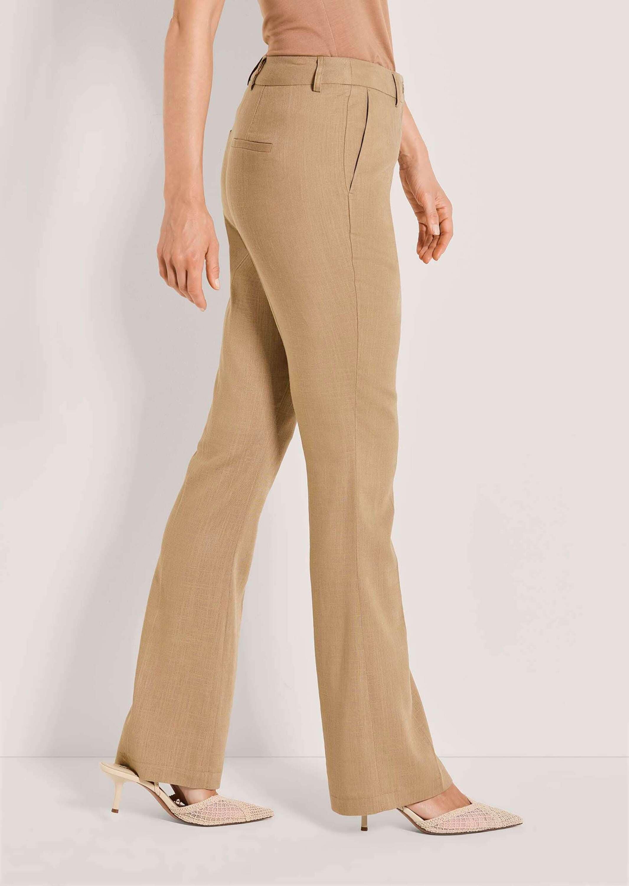 MADELEINE Bügelfaltenhose »Bügelfaltenhose Stoffhose mit Formbund«  Hose mit Bootcut