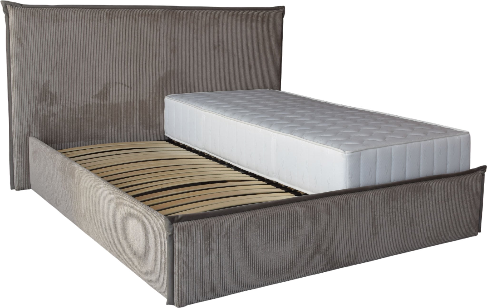 COLLECTION AB Polsterbett »Marla erhältlich in der Breite 180x200cm, mit Cordstoff bezogen« wahlweise mit Lattenrost und King-Matratze (28cm)