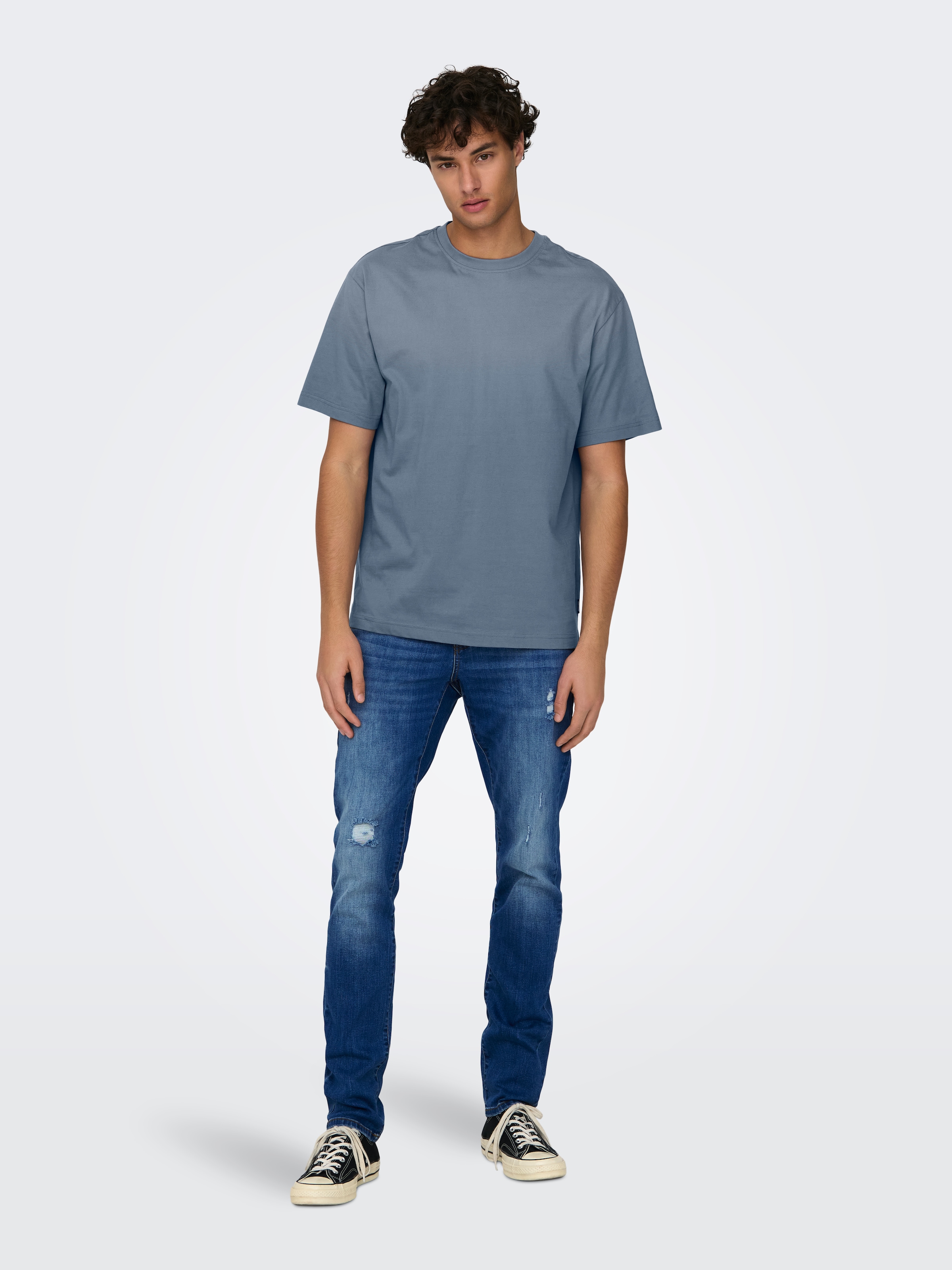 ONLY & SONS Rundhalsshirt »ONSFRED RLX SS TEE« Baumwolle, relaxed fit