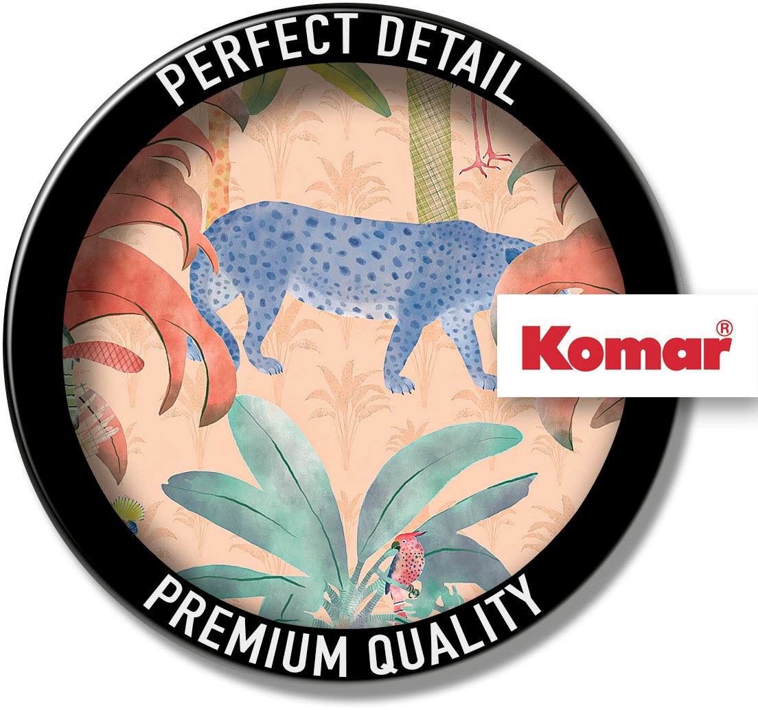 Komar Fototapete »Digitaldruck Vlies - Safari Pattern - Größe 300 x 250 cm«, bedruckt, Wohnzimmer, Schlafzimmer