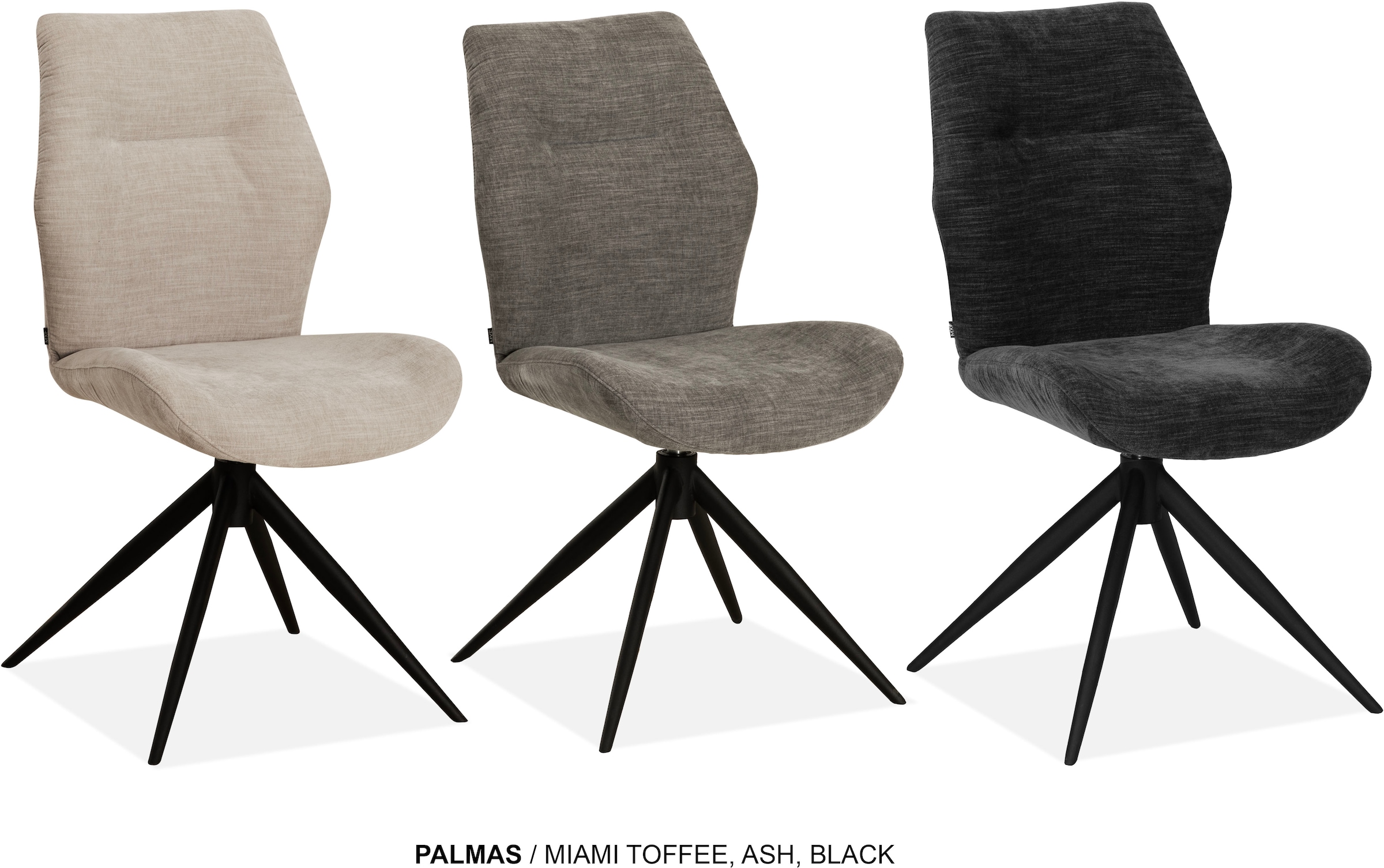 OMG Design Esszimmerstuhl »Palmas« (Set) 2 Stk.Drehstuhl mit auto-return, Moderner Bezug