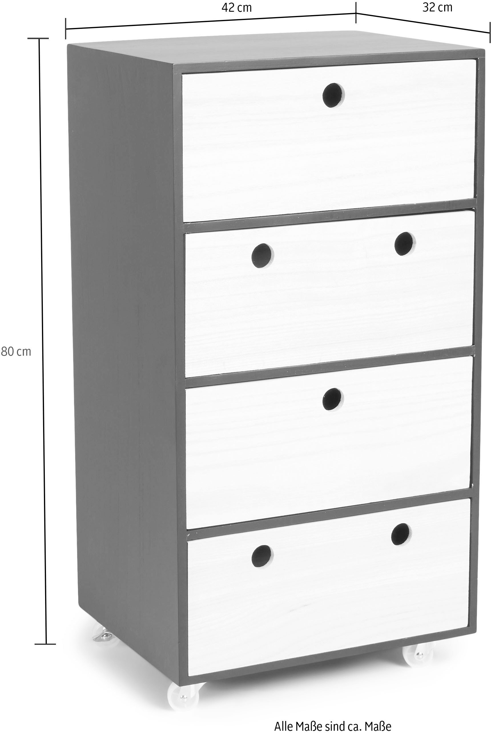 Homexperts Kommode »Lübeck«, Breite ca. 42 cm